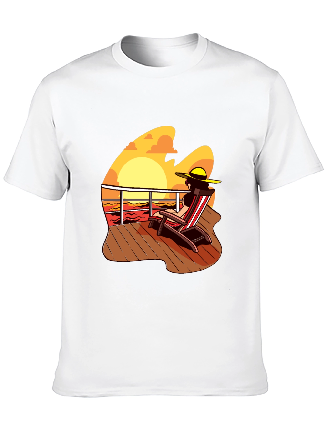 Sunset Deck Chair Graphic Tee