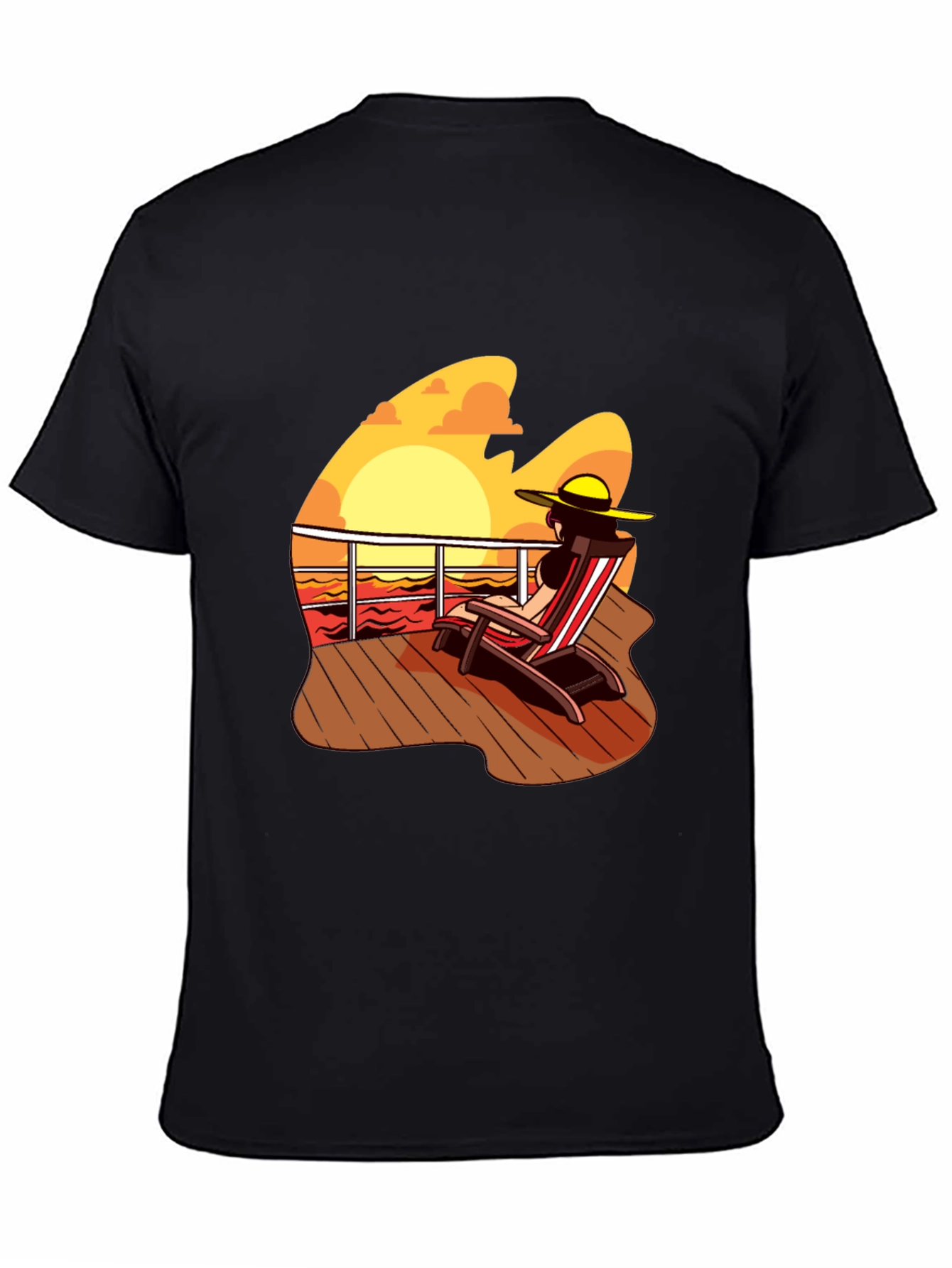 Sunset Deck Chair Graphic Tee