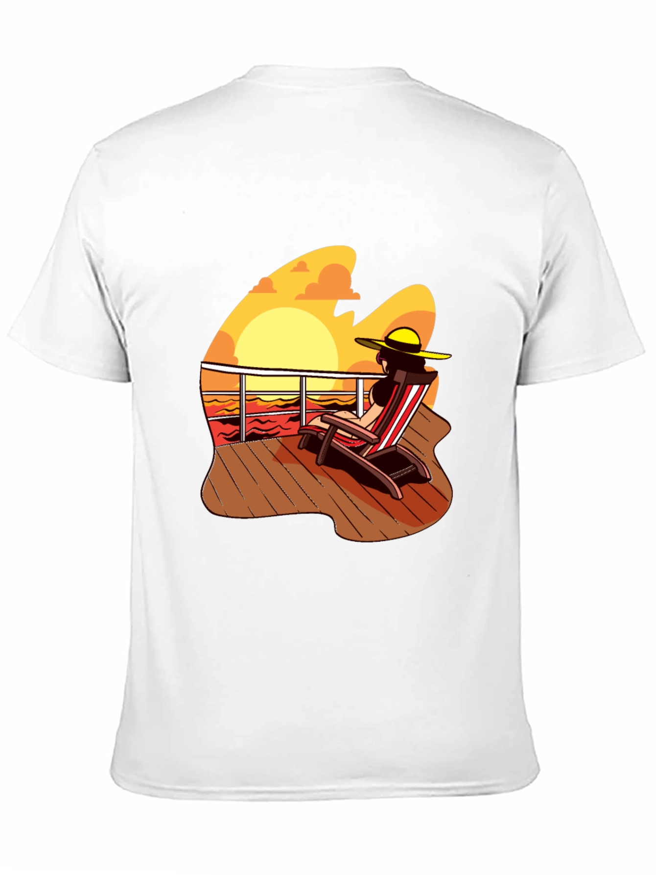 Sunset Deck Chair Graphic Tee