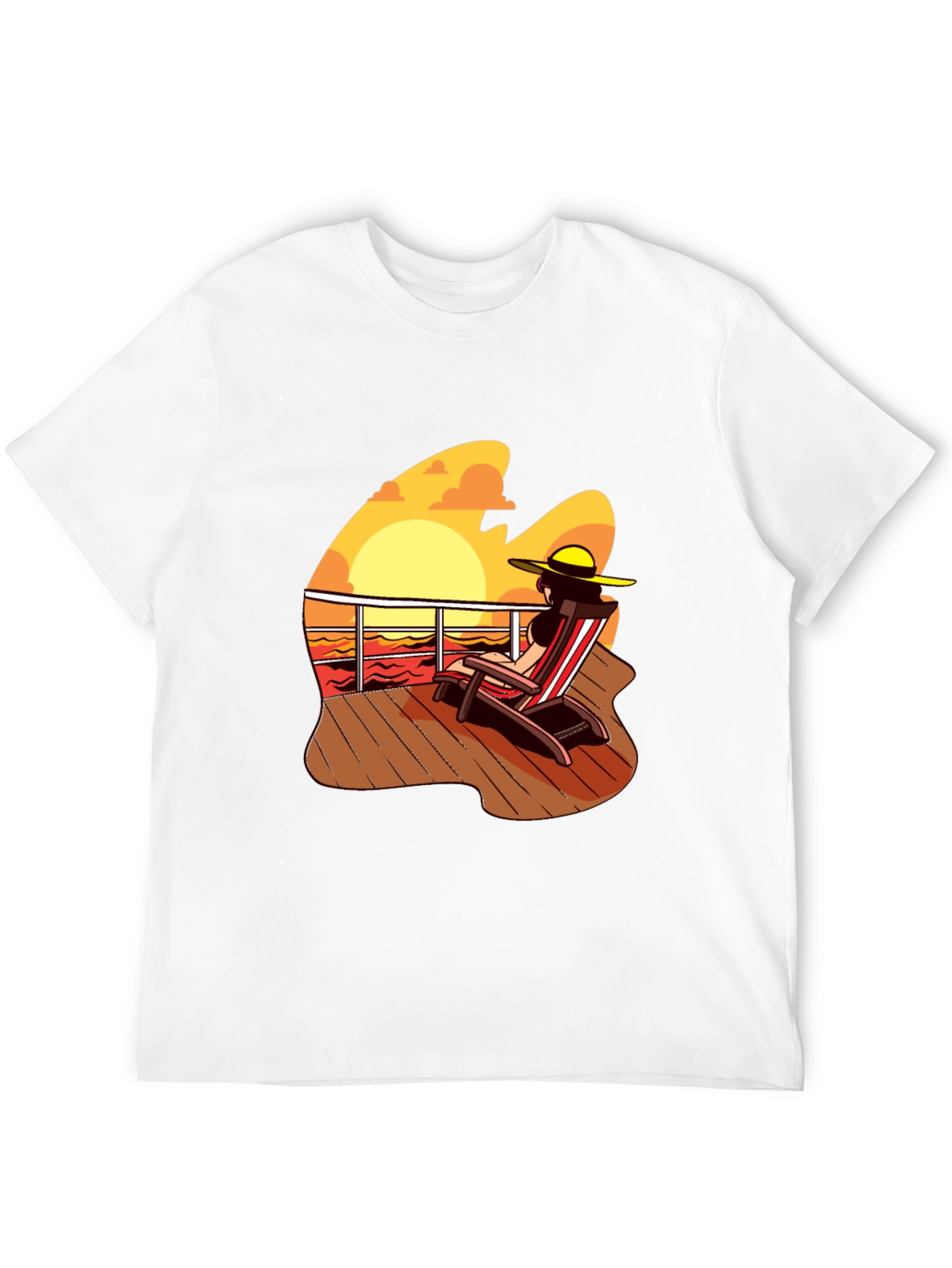 Sunset Deck Chair Graphic Tee