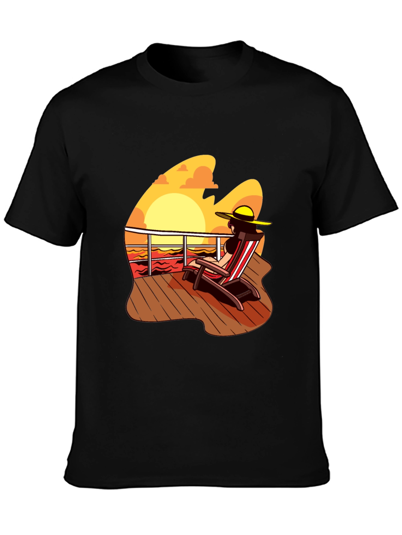 Sunset Deck Chair Graphic Tee
