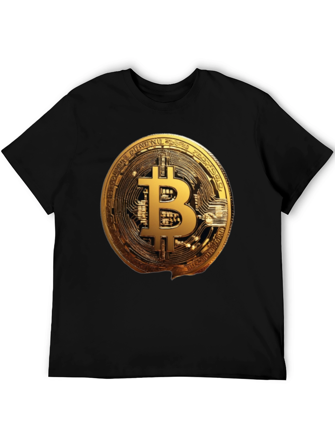 Bitcoin Crypto T-Shirt - Golden Coin Graphic Tee