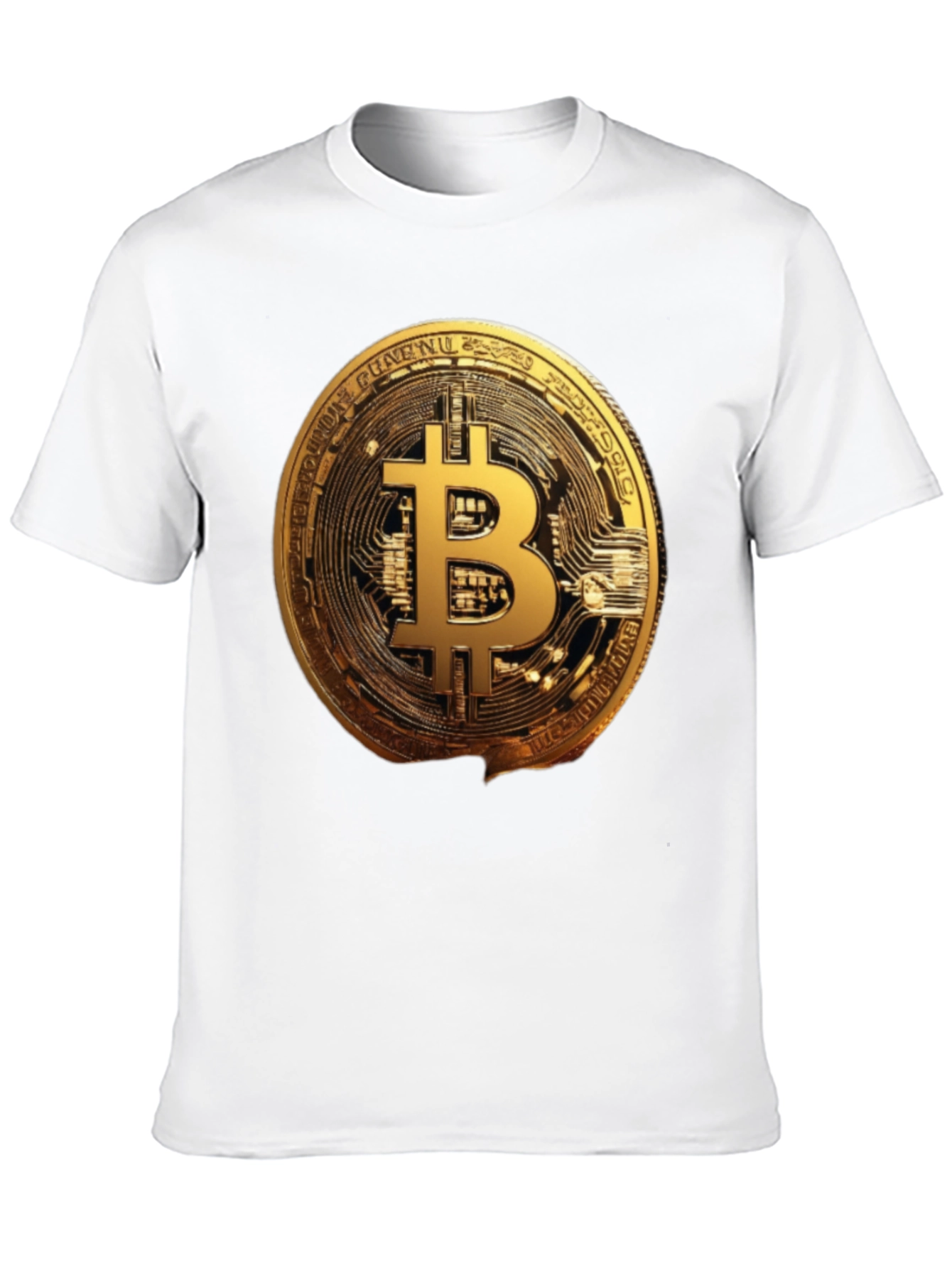 Bitcoin Crypto T-Shirt - Golden Coin Graphic Tee