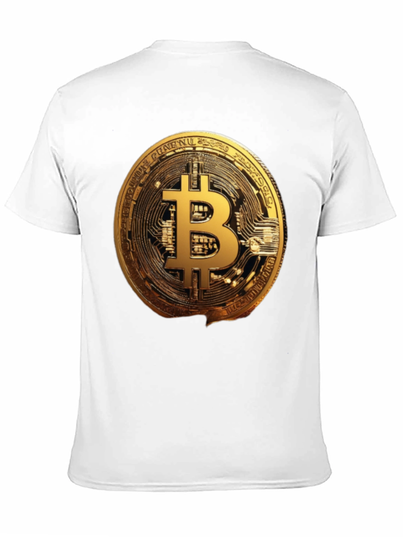 Bitcoin Crypto T-Shirt - Golden Coin Graphic Tee