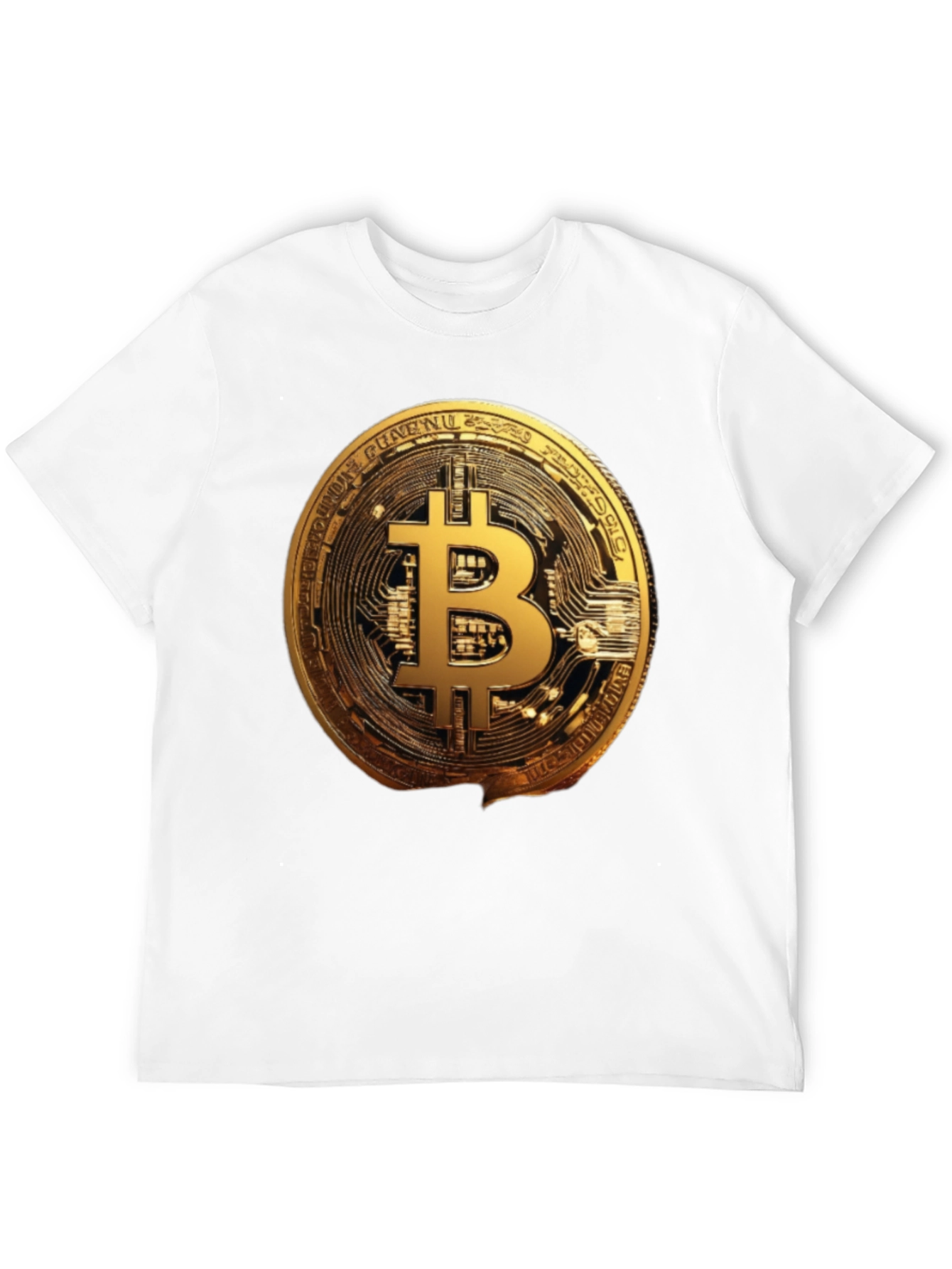 Bitcoin Crypto T-Shirt - Golden Coin Graphic Tee