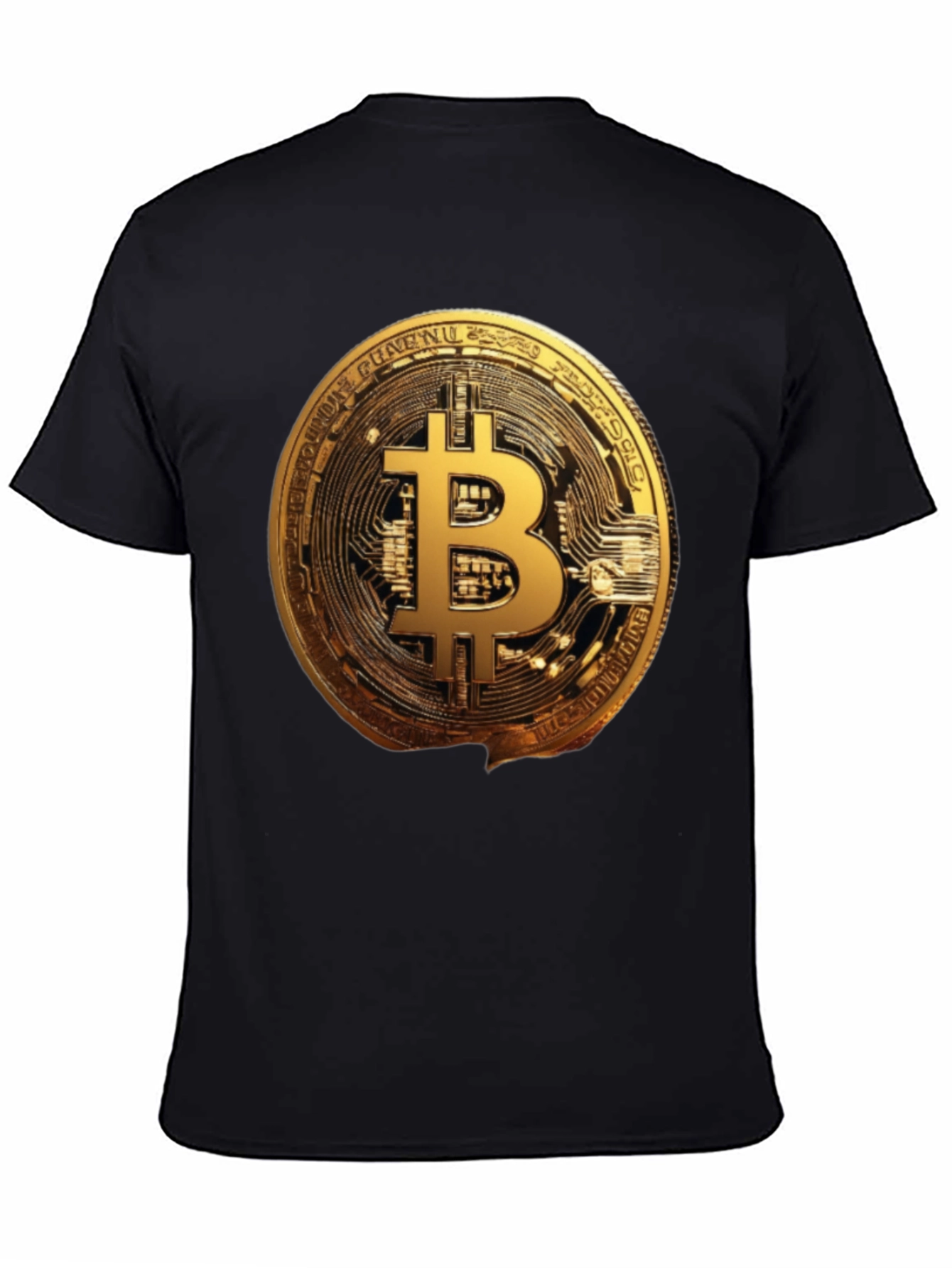 Bitcoin Crypto T-Shirt - Golden Coin Graphic Tee