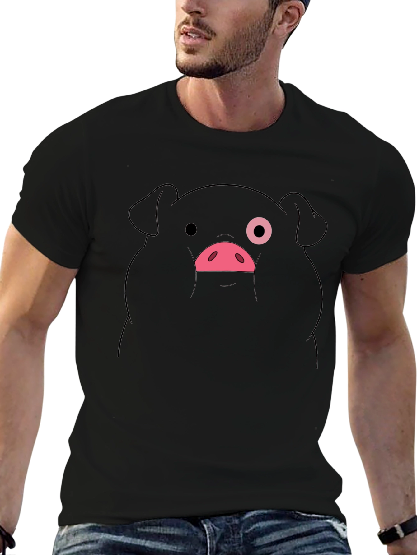 Black Pig Graphic T-Shirt