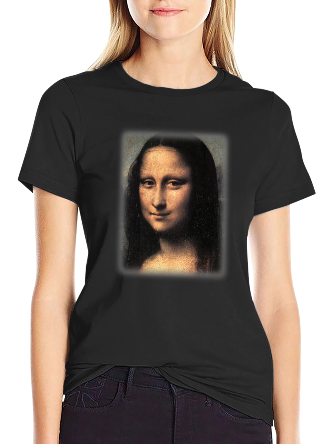 Mona Lisa Graphic Print Tee - Classic Art T-Shirt