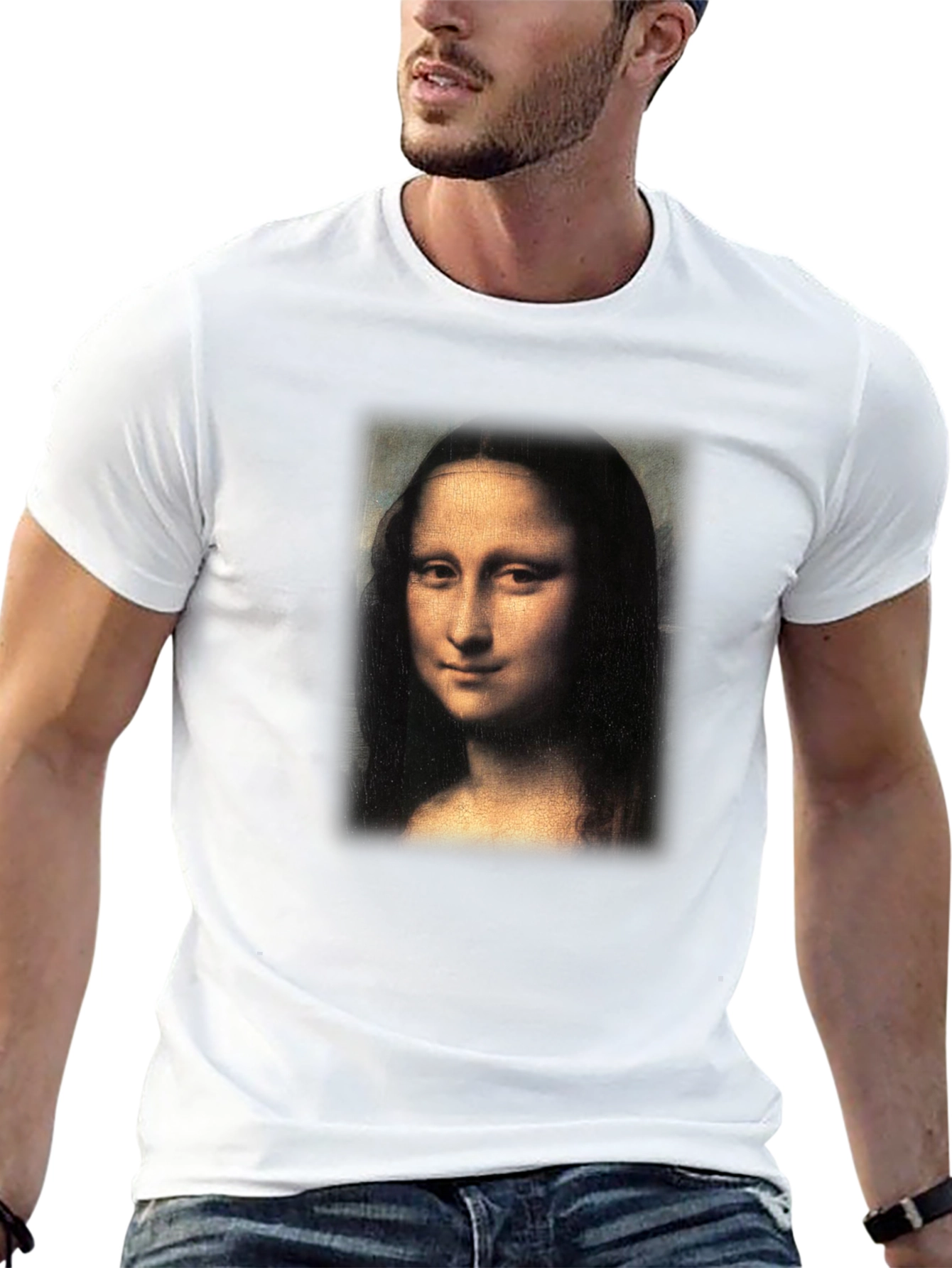 Mona Lisa Graphic Print Tee - Classic Art T-Shirt