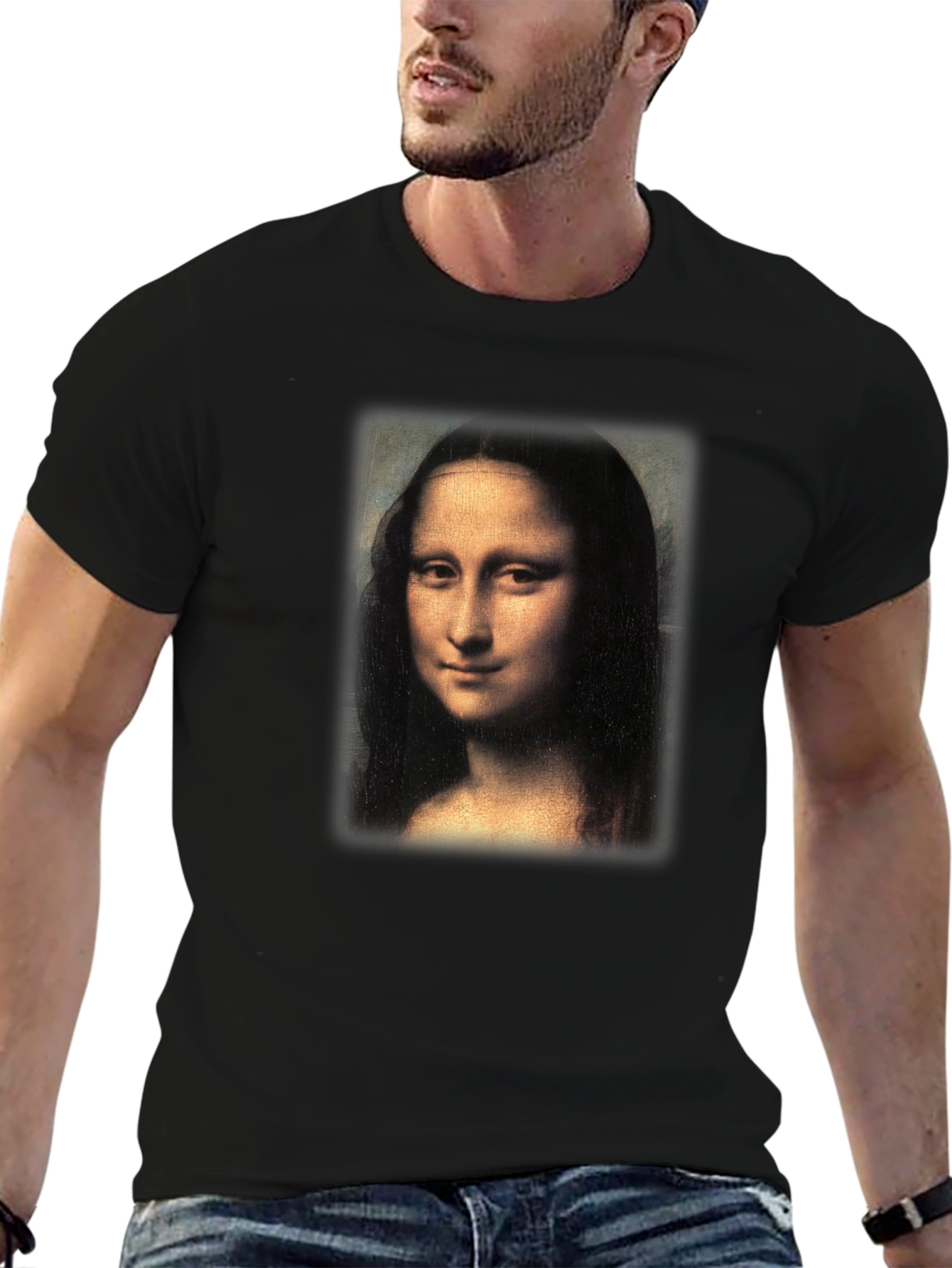 Mona Lisa Graphic Print Tee - Classic Art T-Shirt