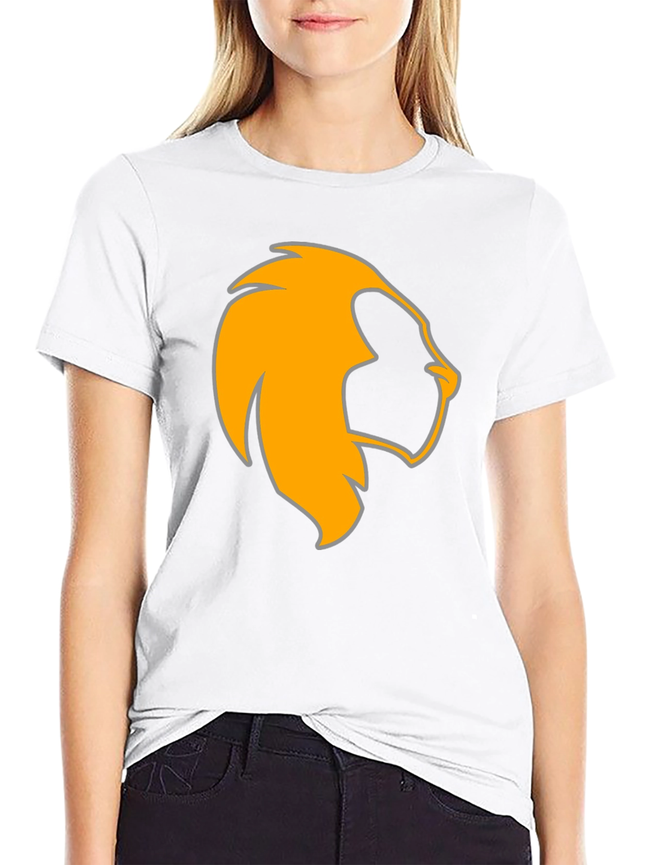 Lion Head Graphic Black Tee - Bold & Stylish