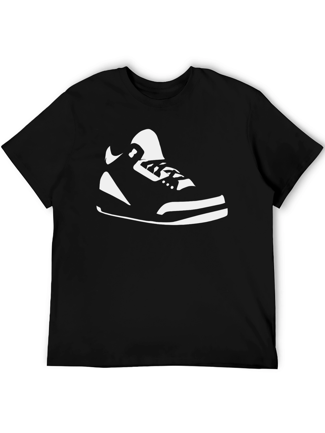 Sneaker Graphic Tee - Black Casual T-Shirt