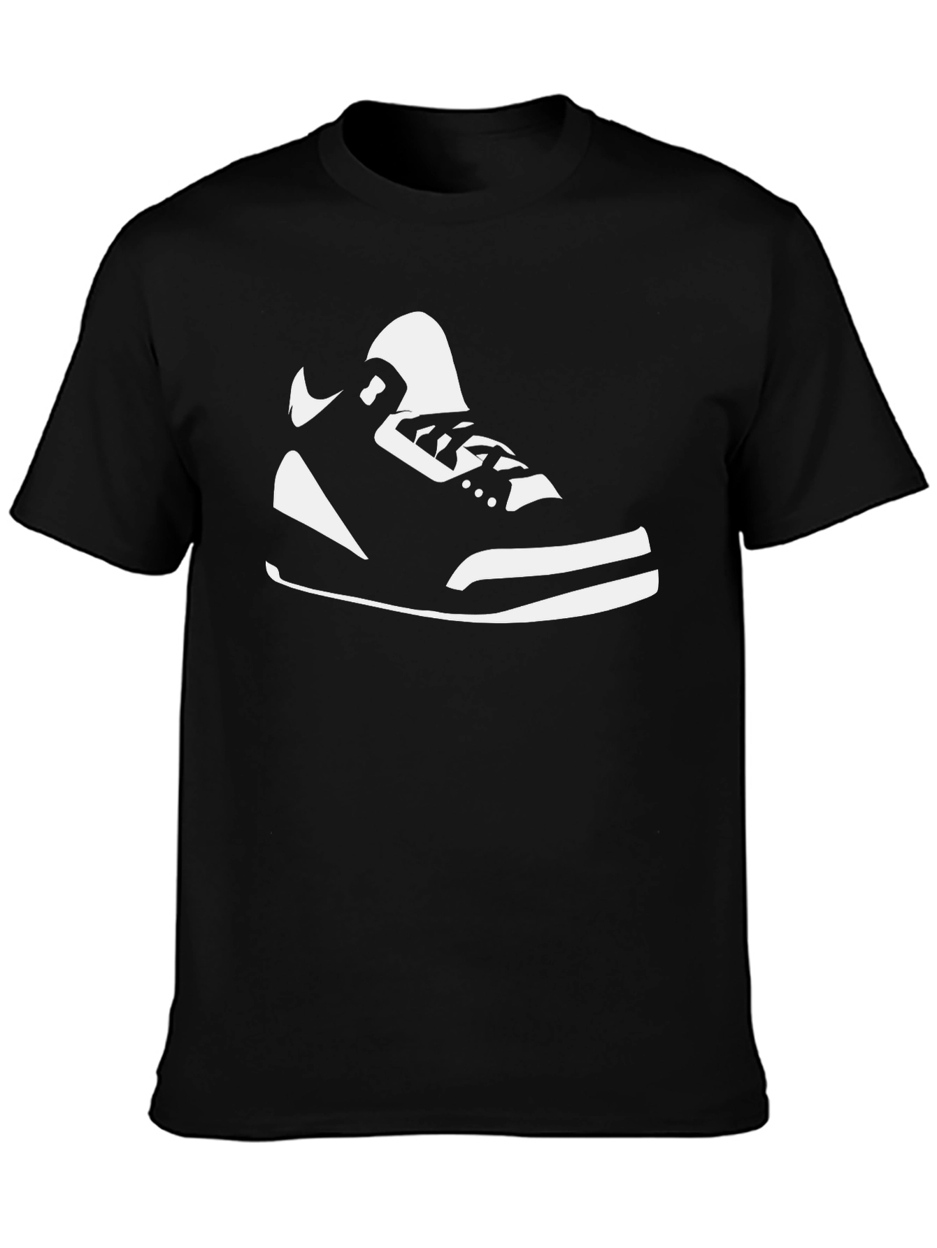 Sneaker Graphic Tee - Black Casual T-Shirt