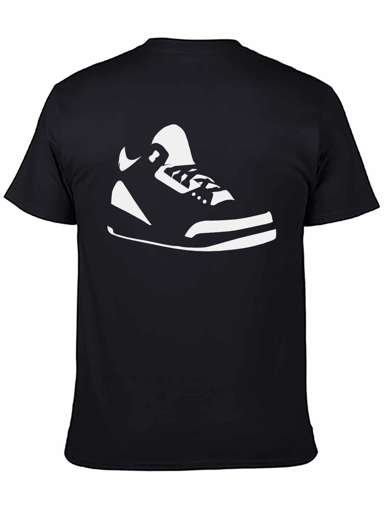 Sneaker Graphic Tee - Black Casual T-Shirt