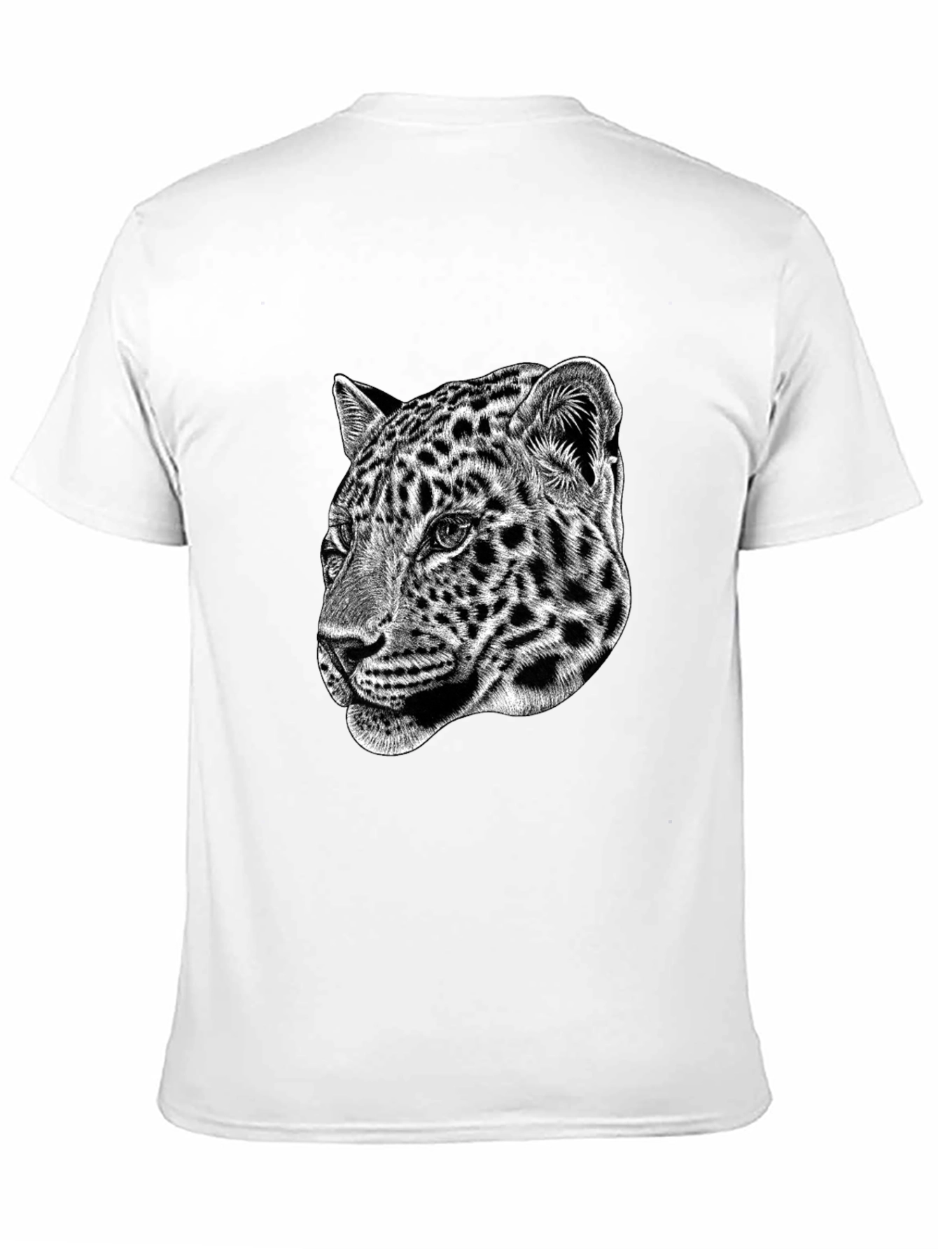 Leopard Graphic Print Black T-Shirt