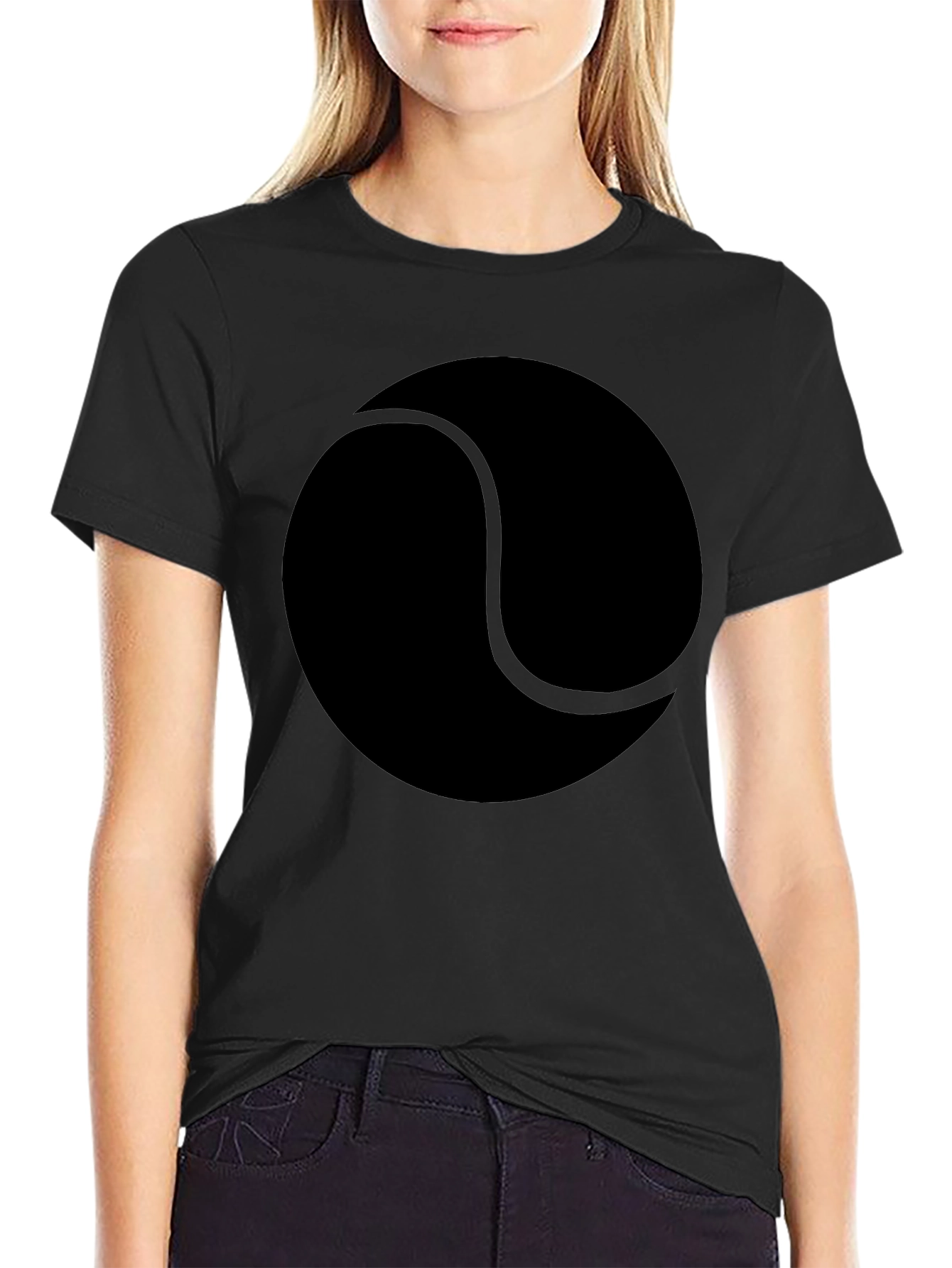 Tennis Ball Graphic T-Shirt - Unisex Black Tee
