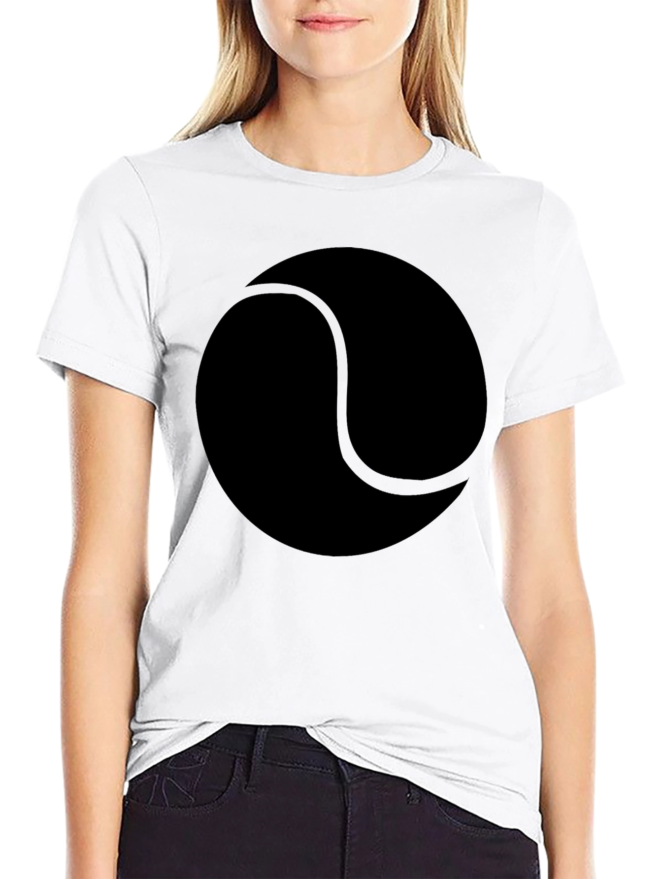 Tennis Ball Graphic T-Shirt - Unisex Black Tee