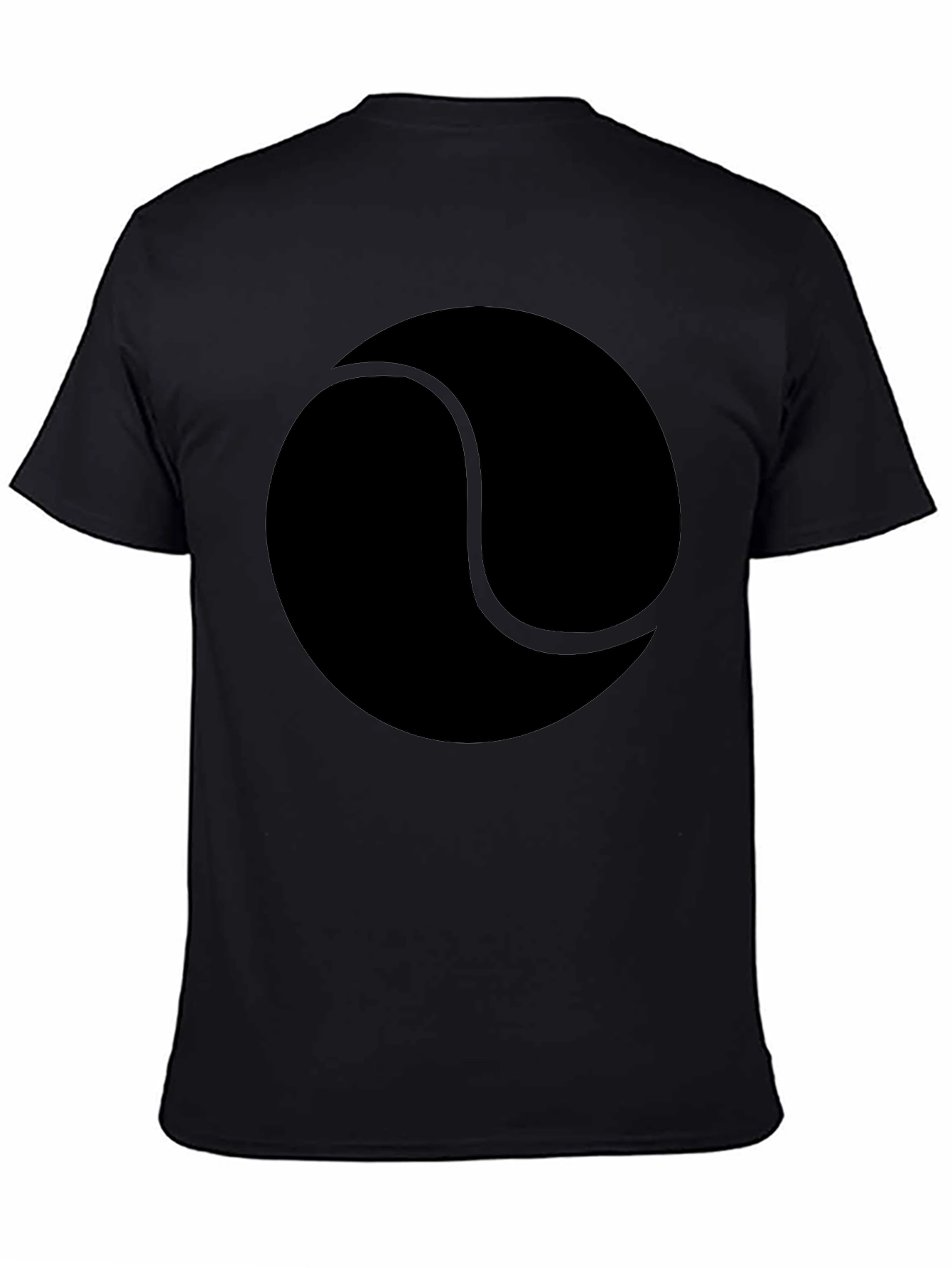 Tennis Ball Graphic T-Shirt - Unisex Black Tee