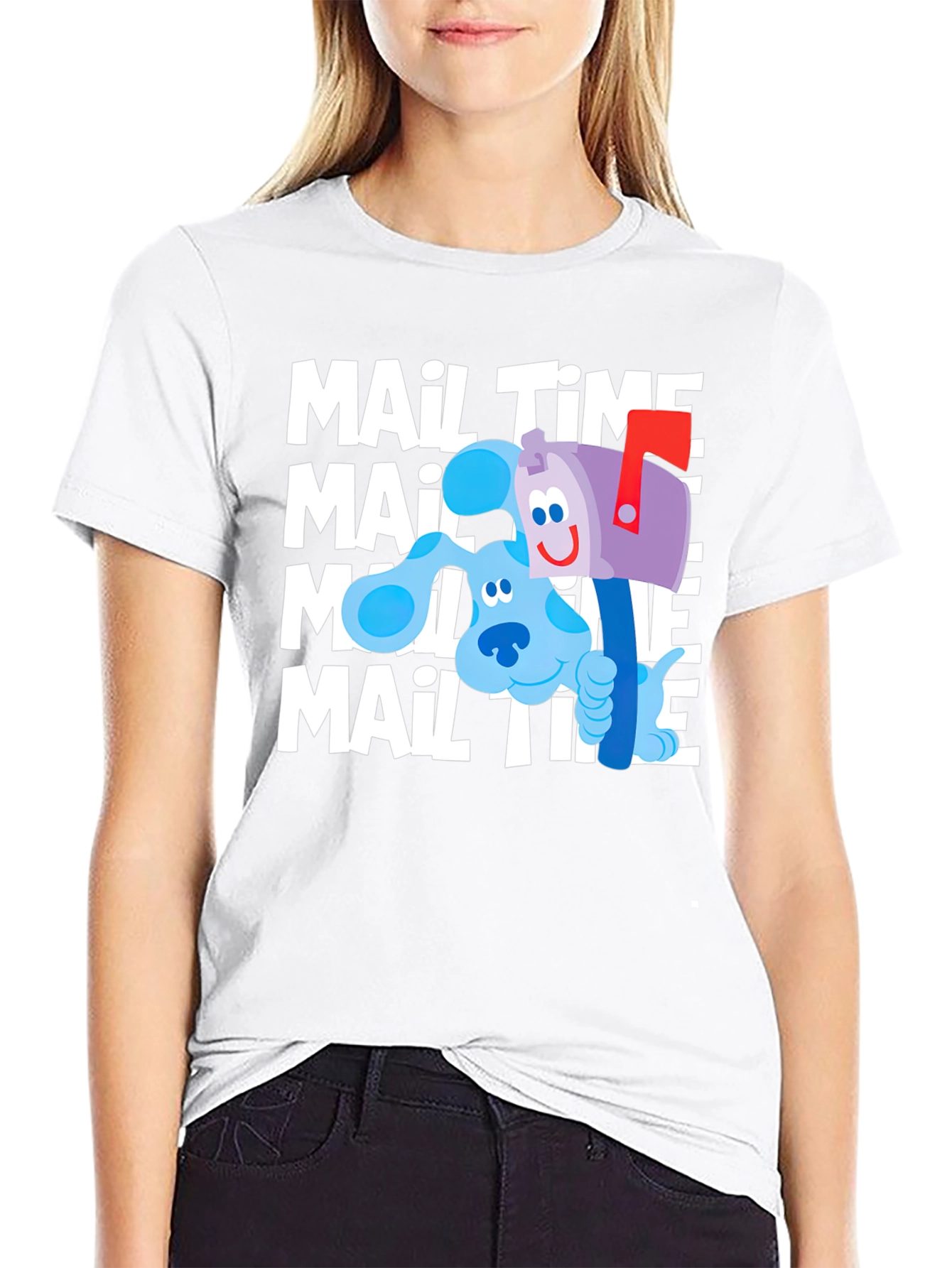 Blues Clues Mail Time Black T-Shirt