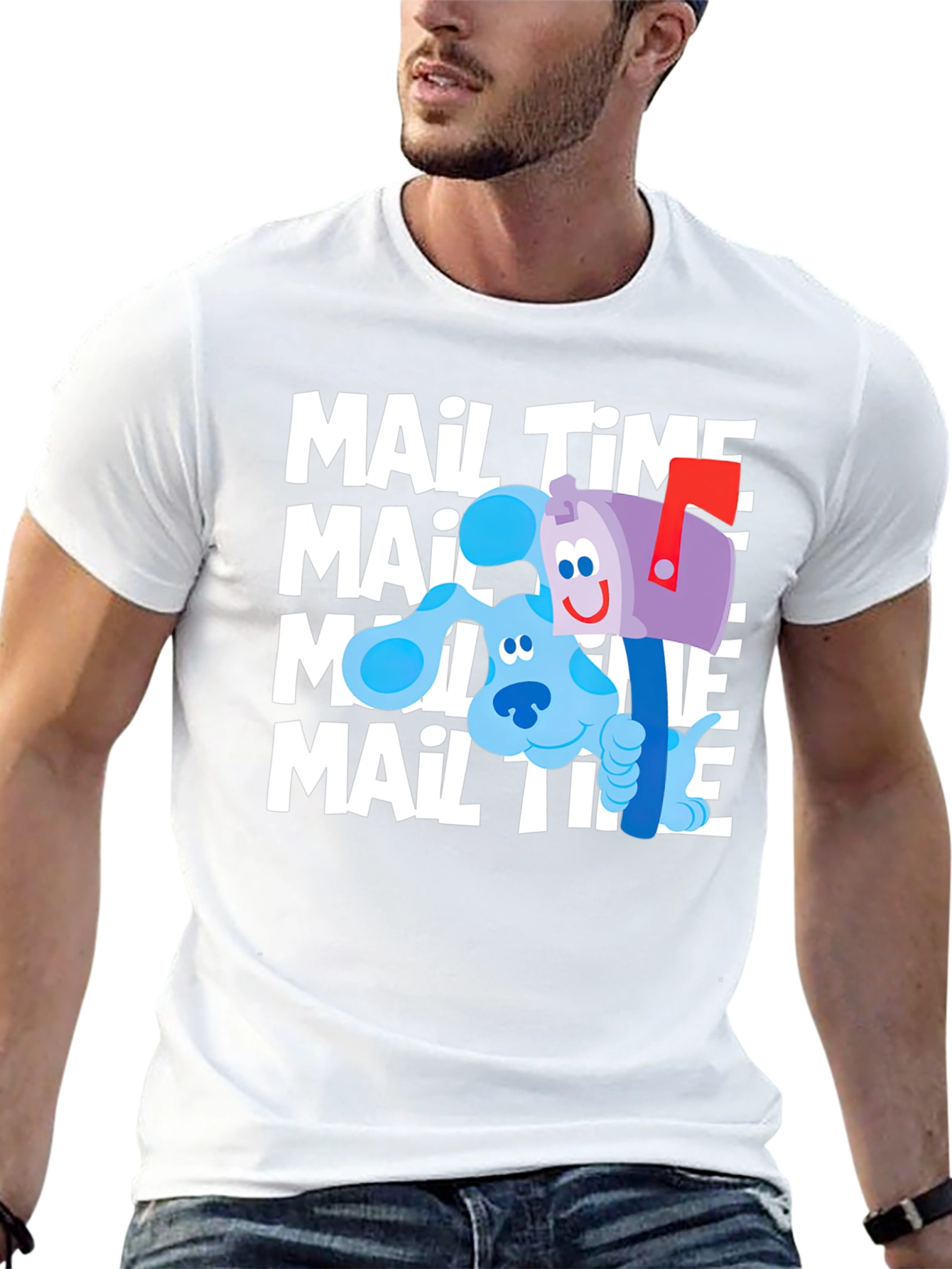 Blues Clues Mail Time Black T-Shirt