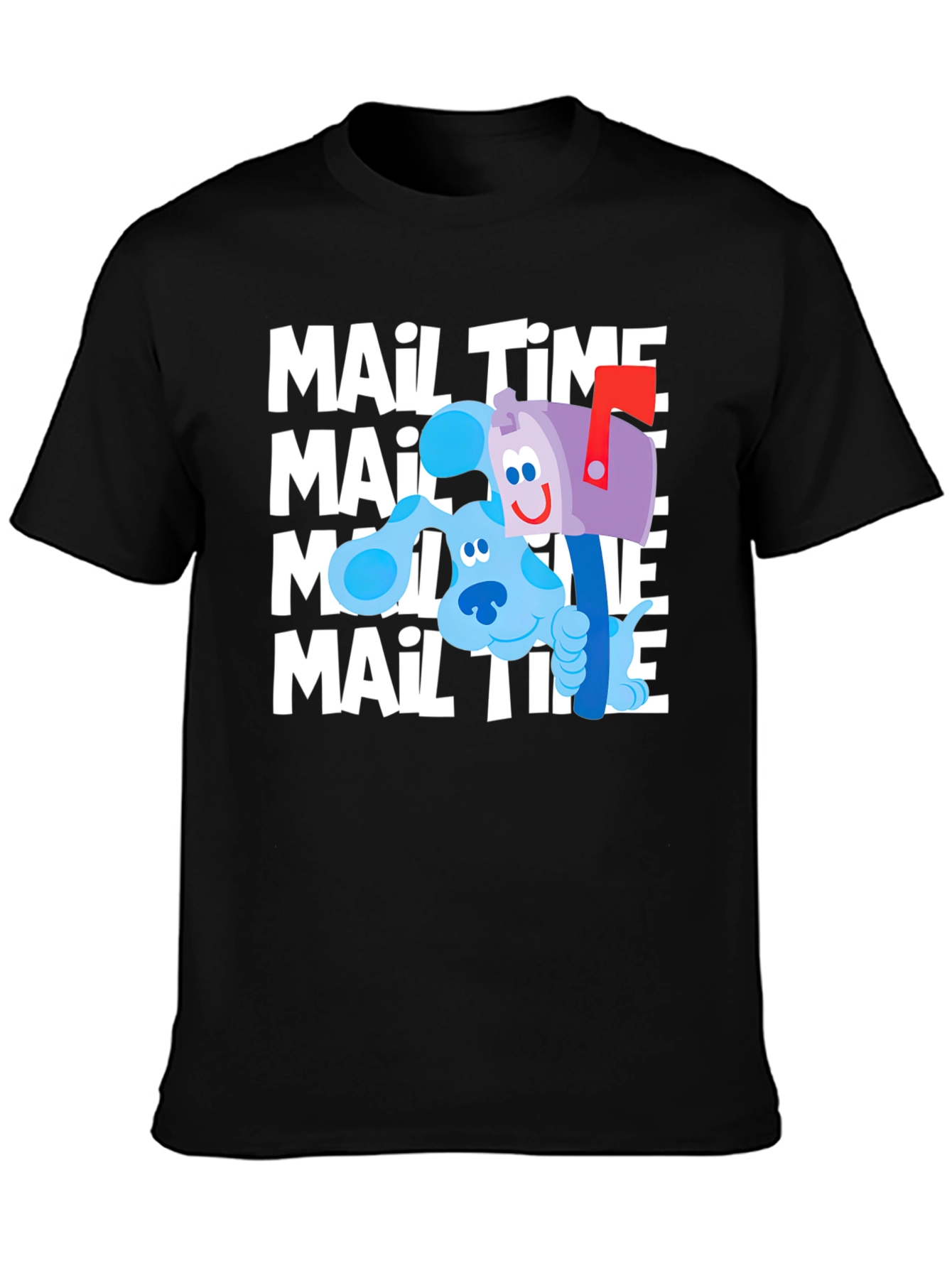 Blues Clues Mail Time Black T-Shirt