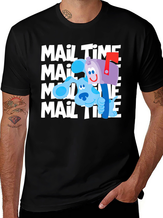 Blues Clues Mail Time Black T-Shirt