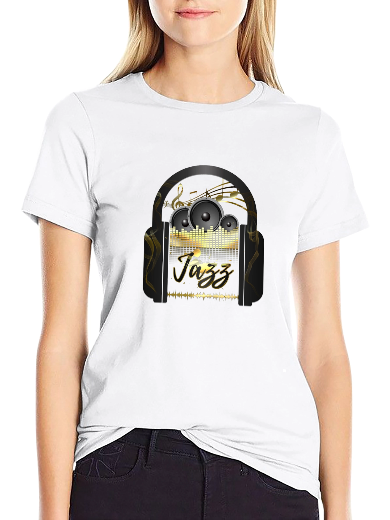 Black Jazz Music T-Shirt