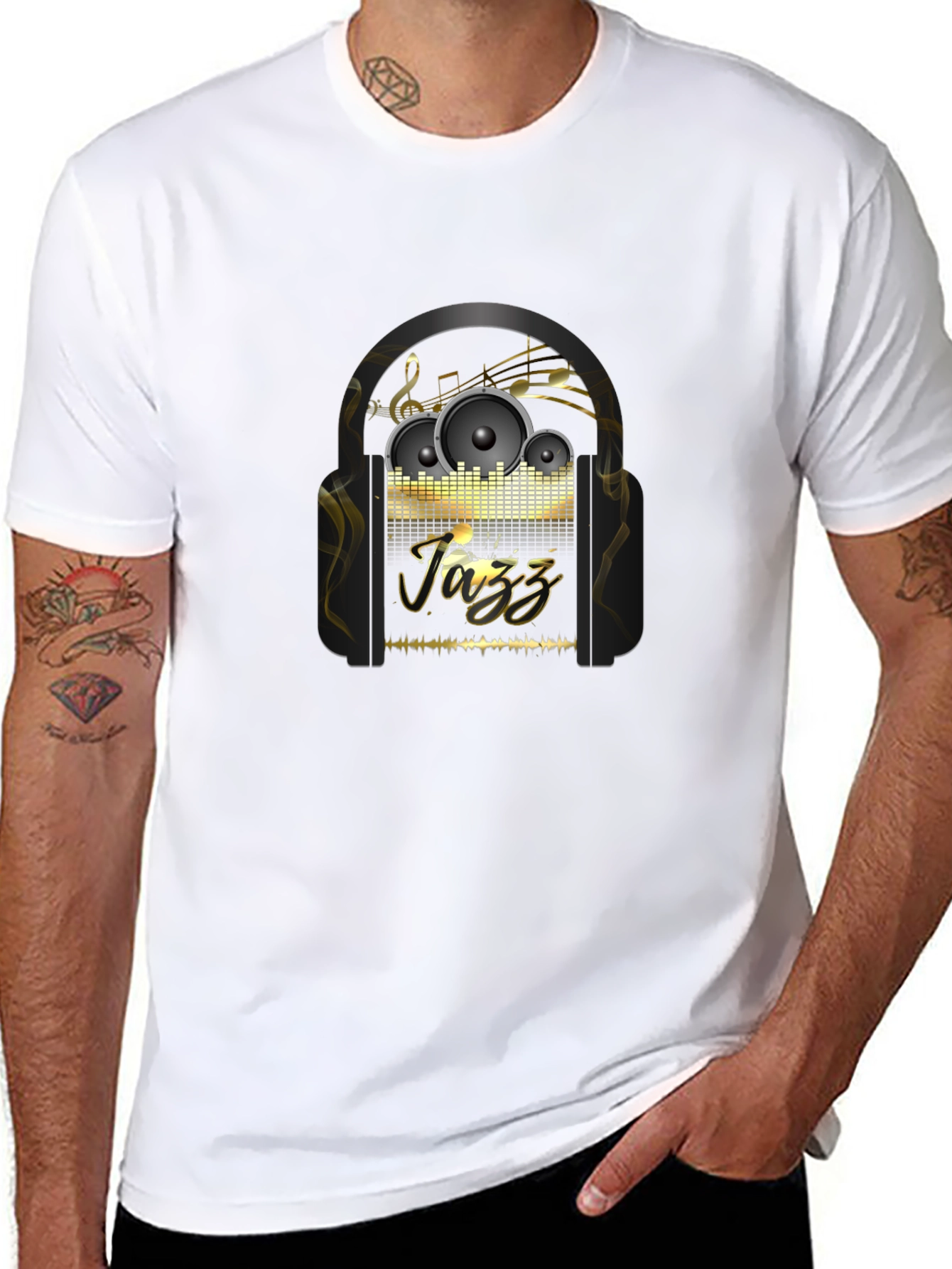 Black Jazz Music T-Shirt