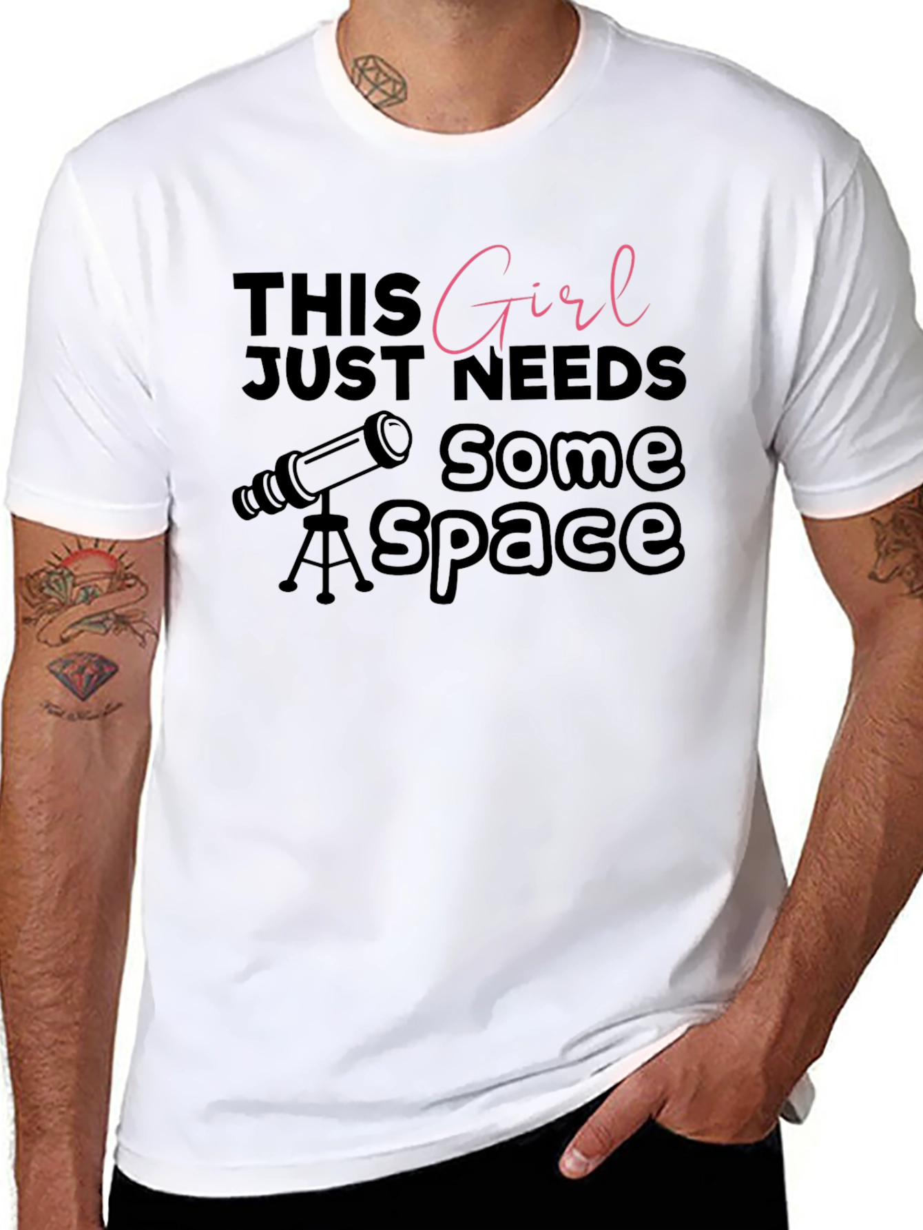 Space Enthusiast T-Shirt: Girl Needs Space