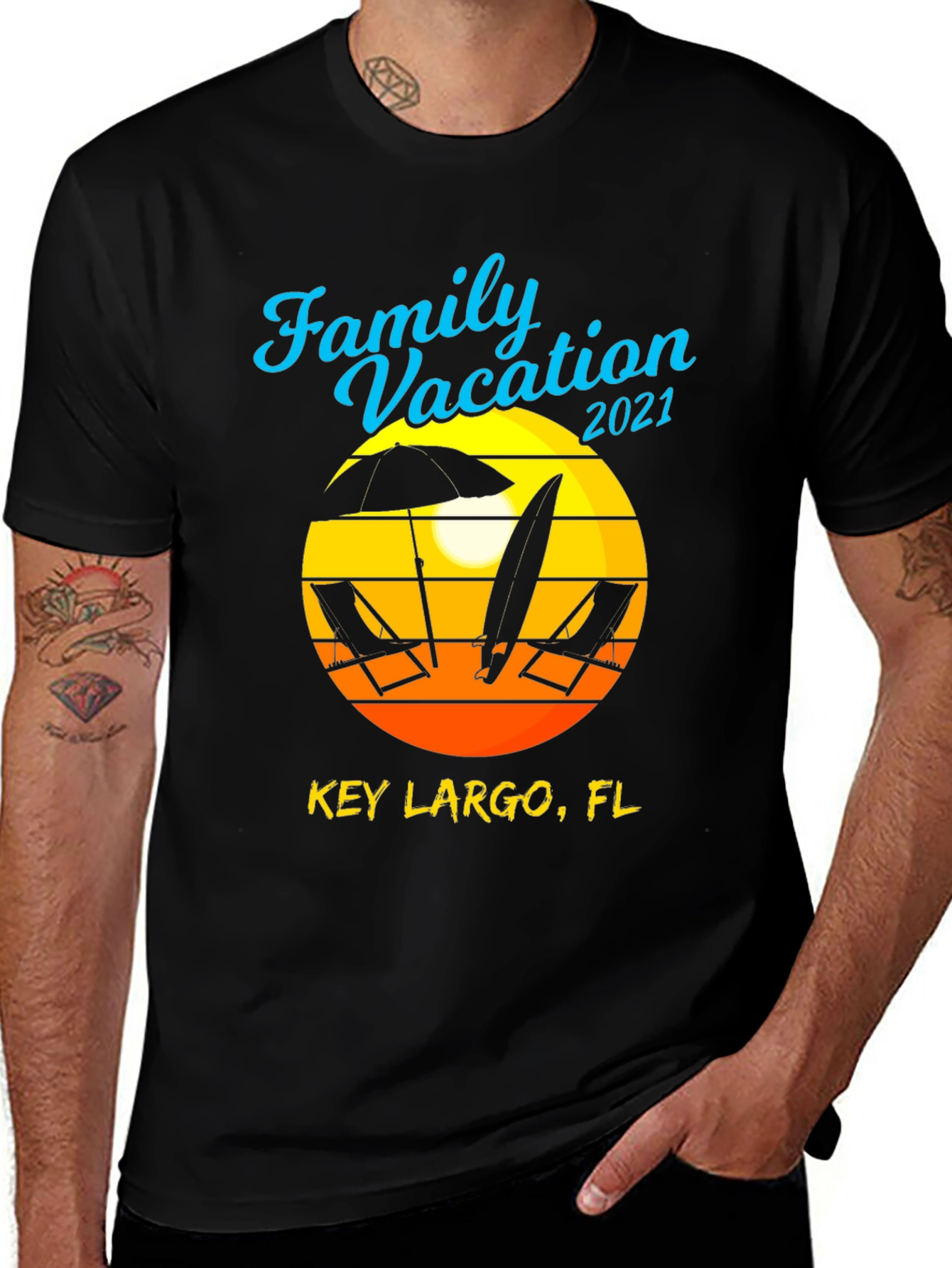 Family Vacation 2021 Key Largo FL T-Shirt