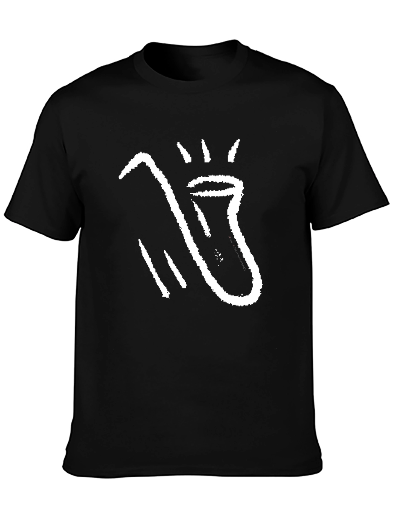 Abstract Graphic Black T-Shirt for Men
