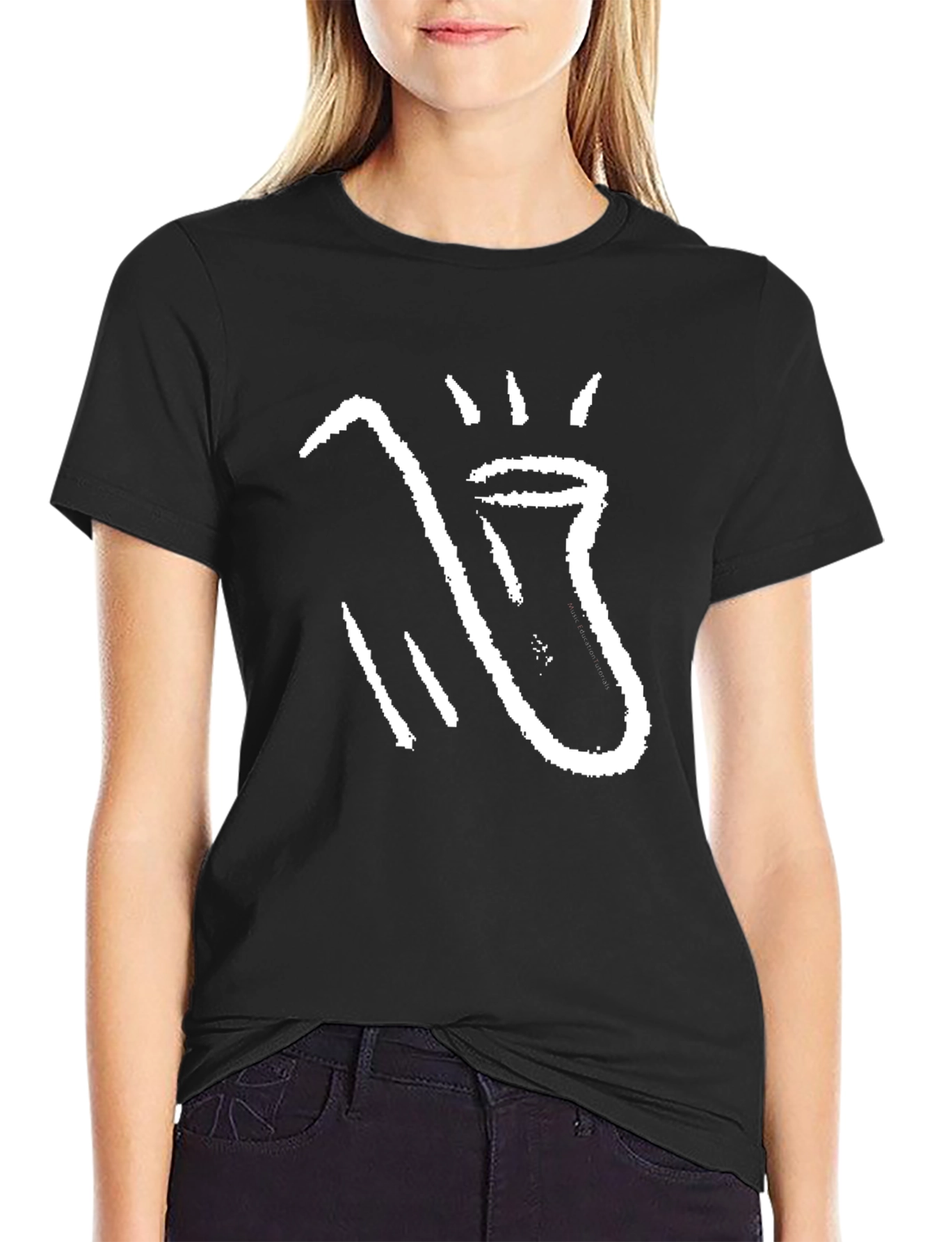 Abstract Graphic Black T-Shirt for Men