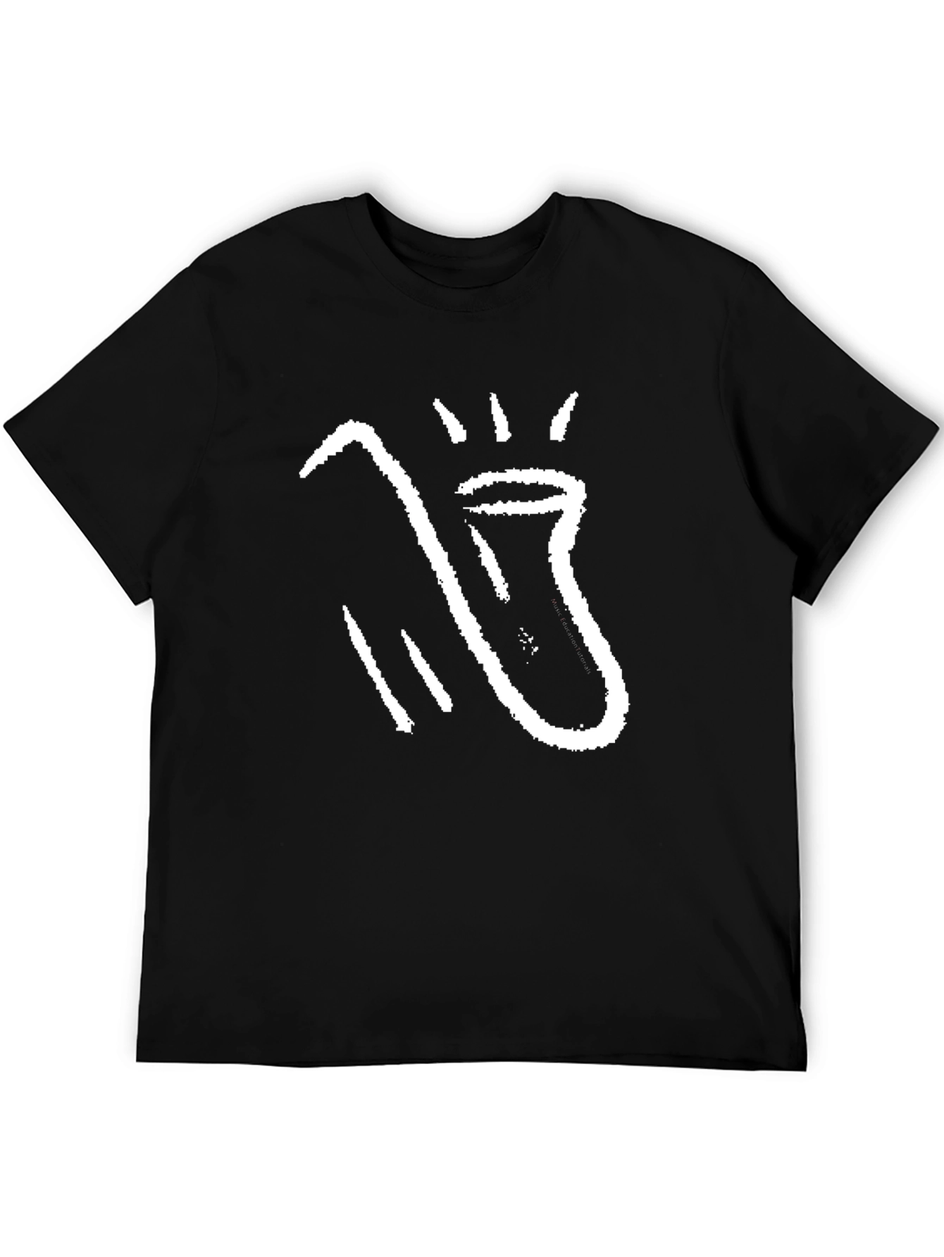 Abstract Graphic Black T-Shirt for Men