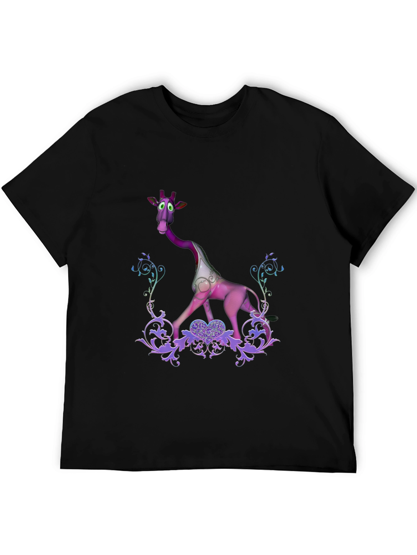 Purple Giraffe Graphic Tee