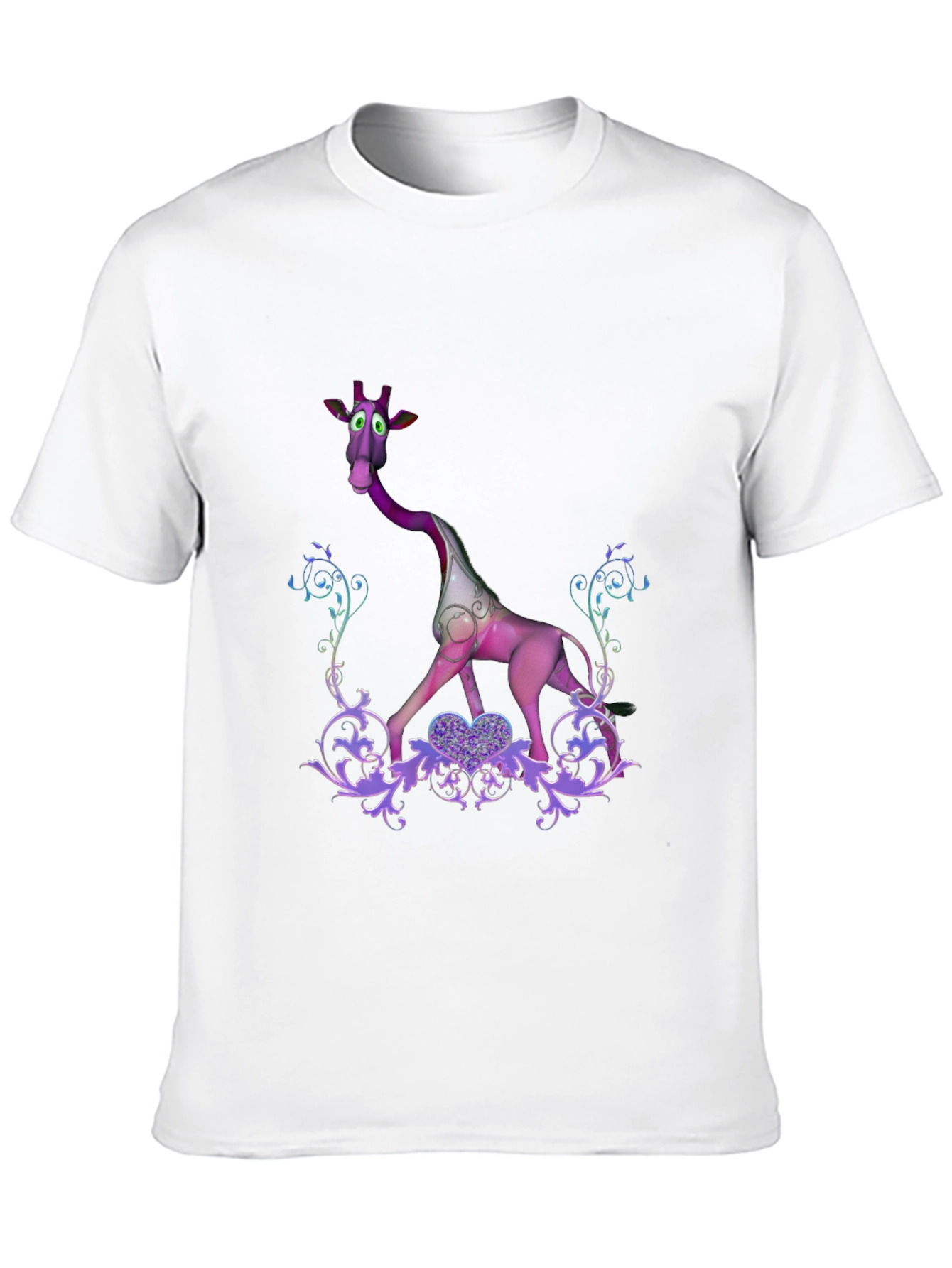 Purple Giraffe Graphic Tee