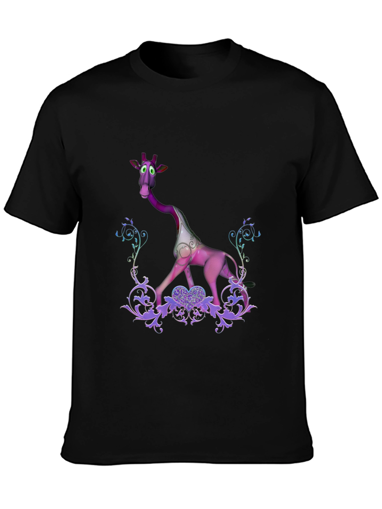 Purple Giraffe Graphic Tee