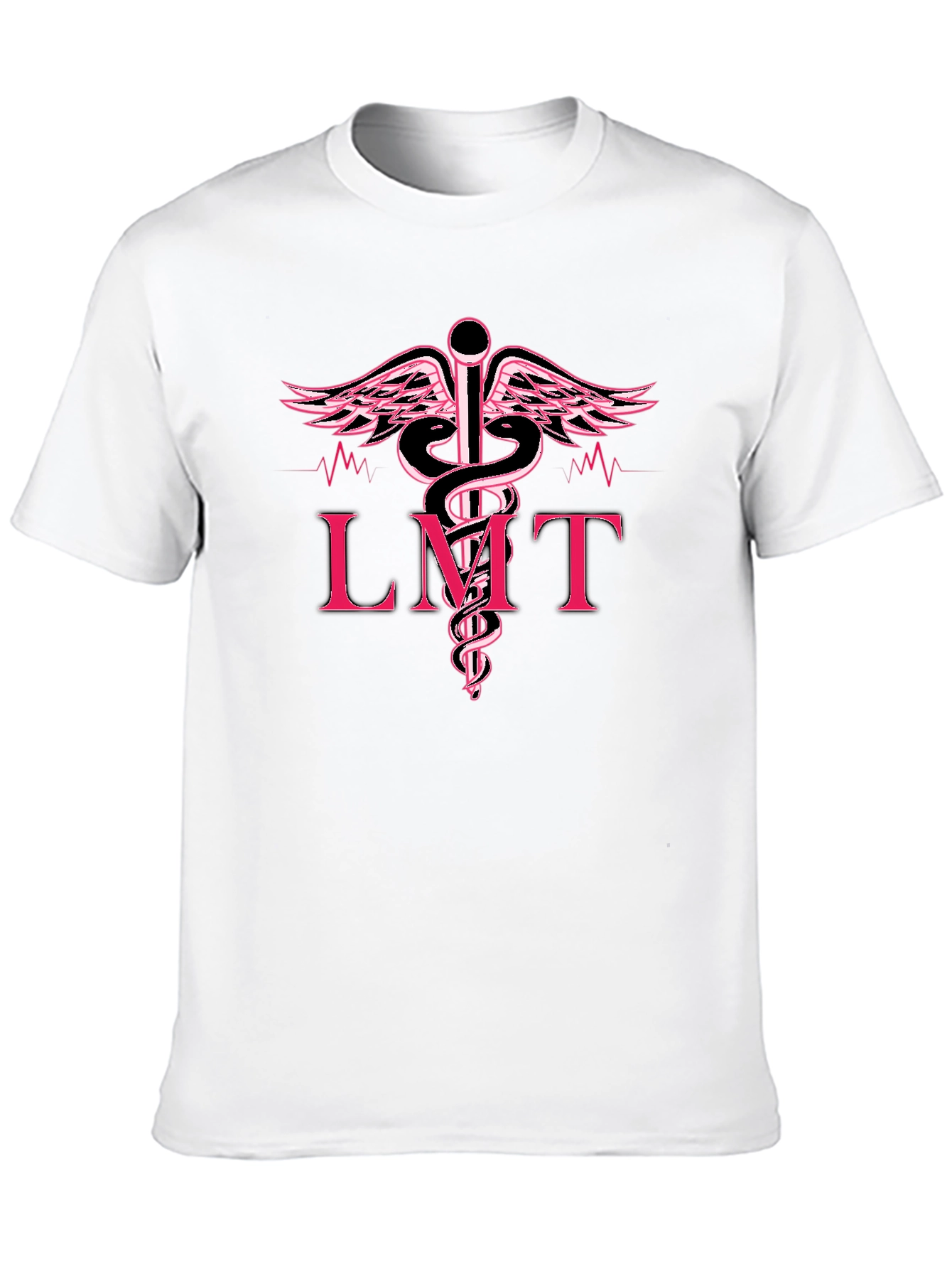 LMT Caduceus Black T-Shirt - Medical Professional Tee