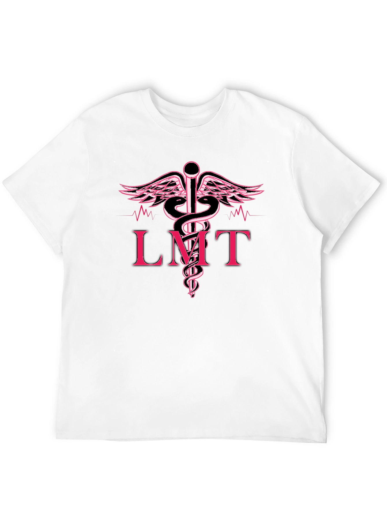 LMT Caduceus Black T-Shirt - Medical Professional Tee
