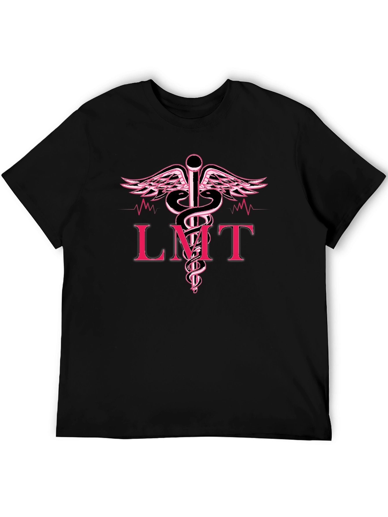 LMT Caduceus Black T-Shirt - Medical Professional Tee