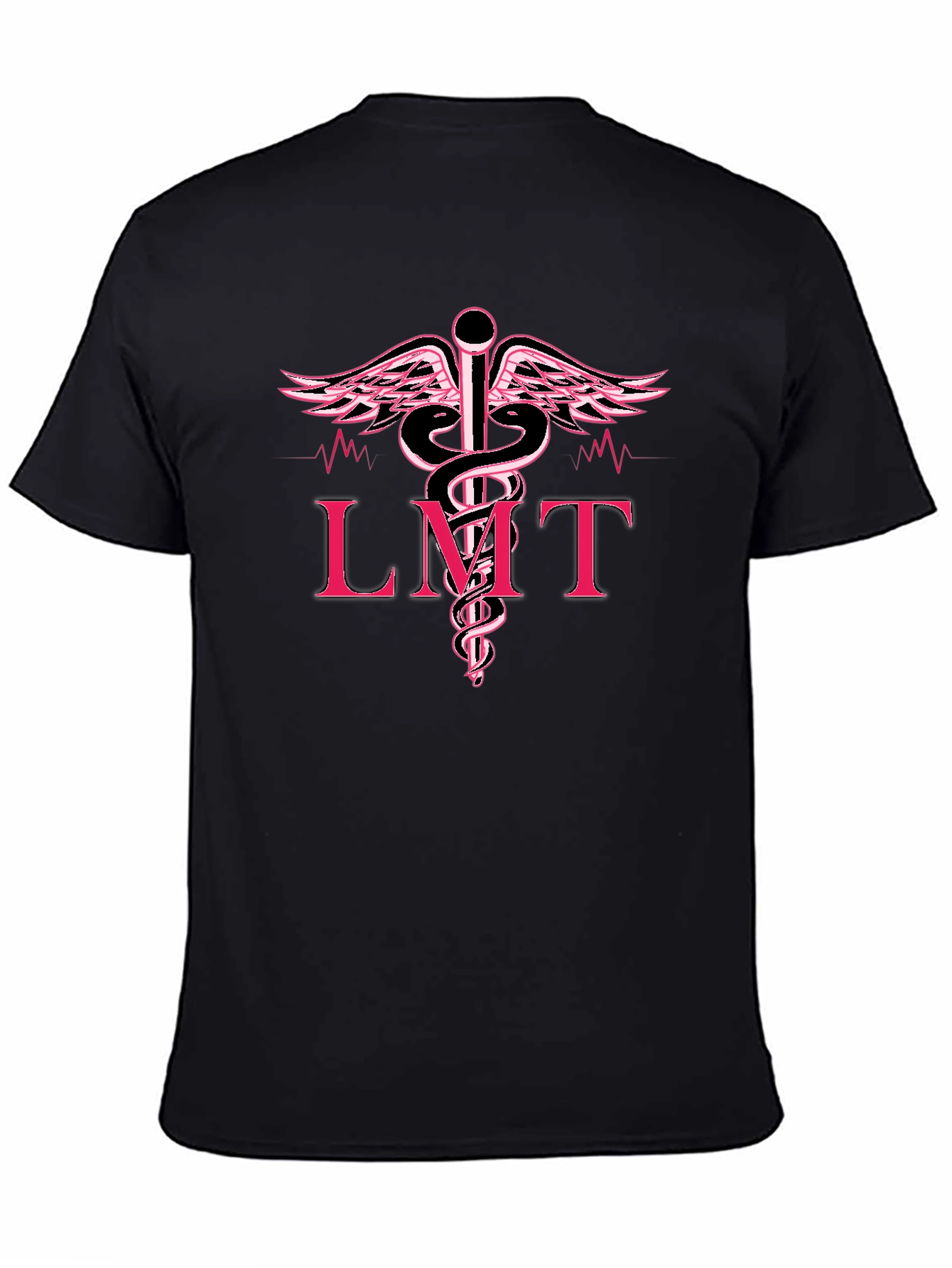 LMT Caduceus Black T-Shirt - Medical Professional Tee