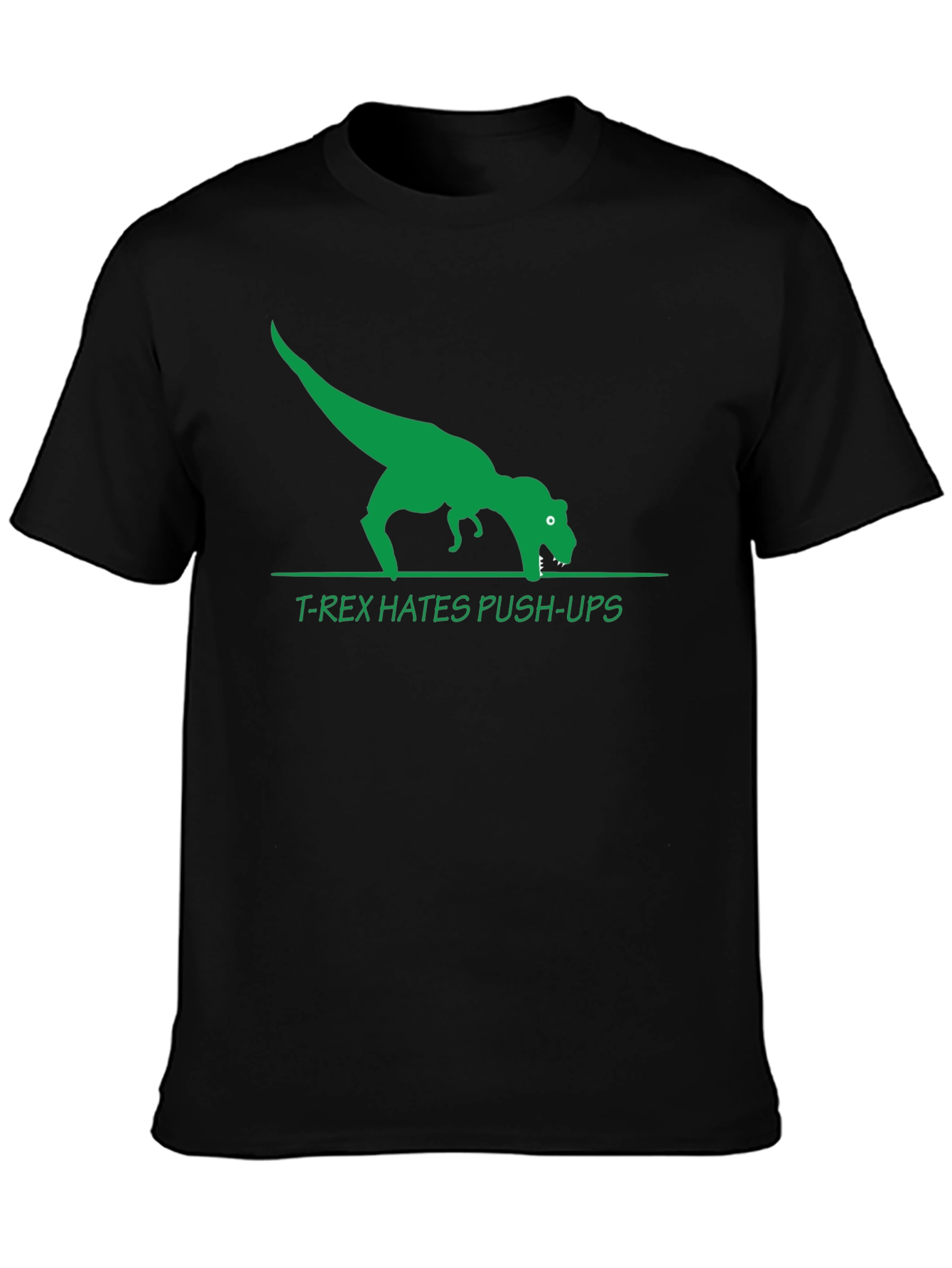 T-Rex Hates Push-Ups Graphic T-Shirt