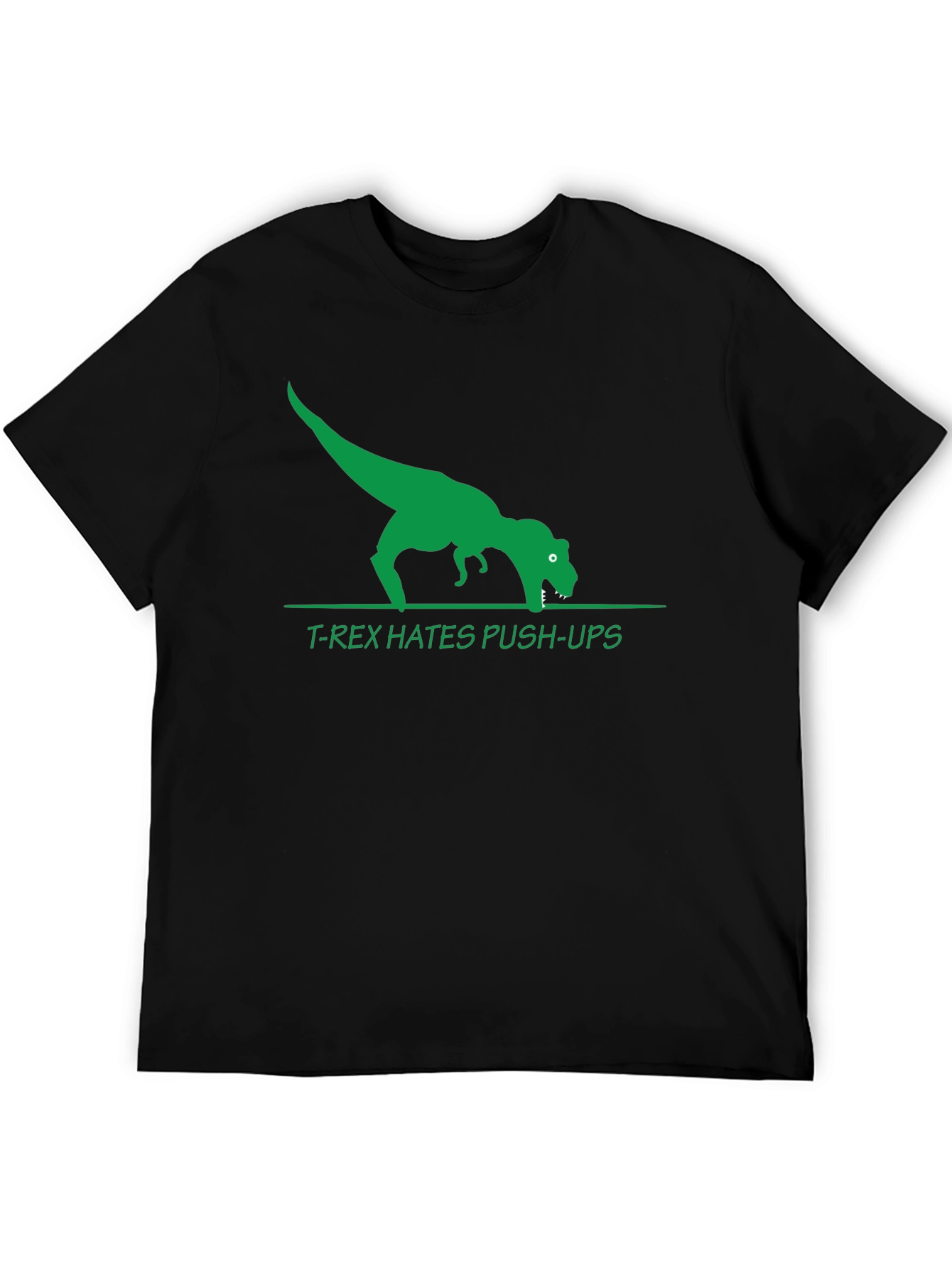 T-Rex Hates Push-Ups Graphic T-Shirt