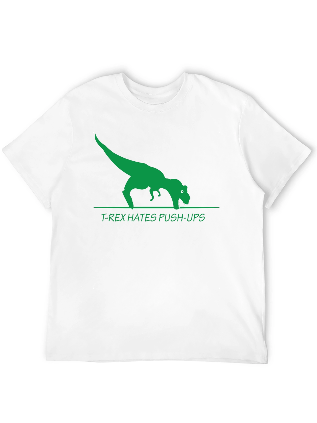 T-Rex Hates Push-Ups Graphic T-Shirt