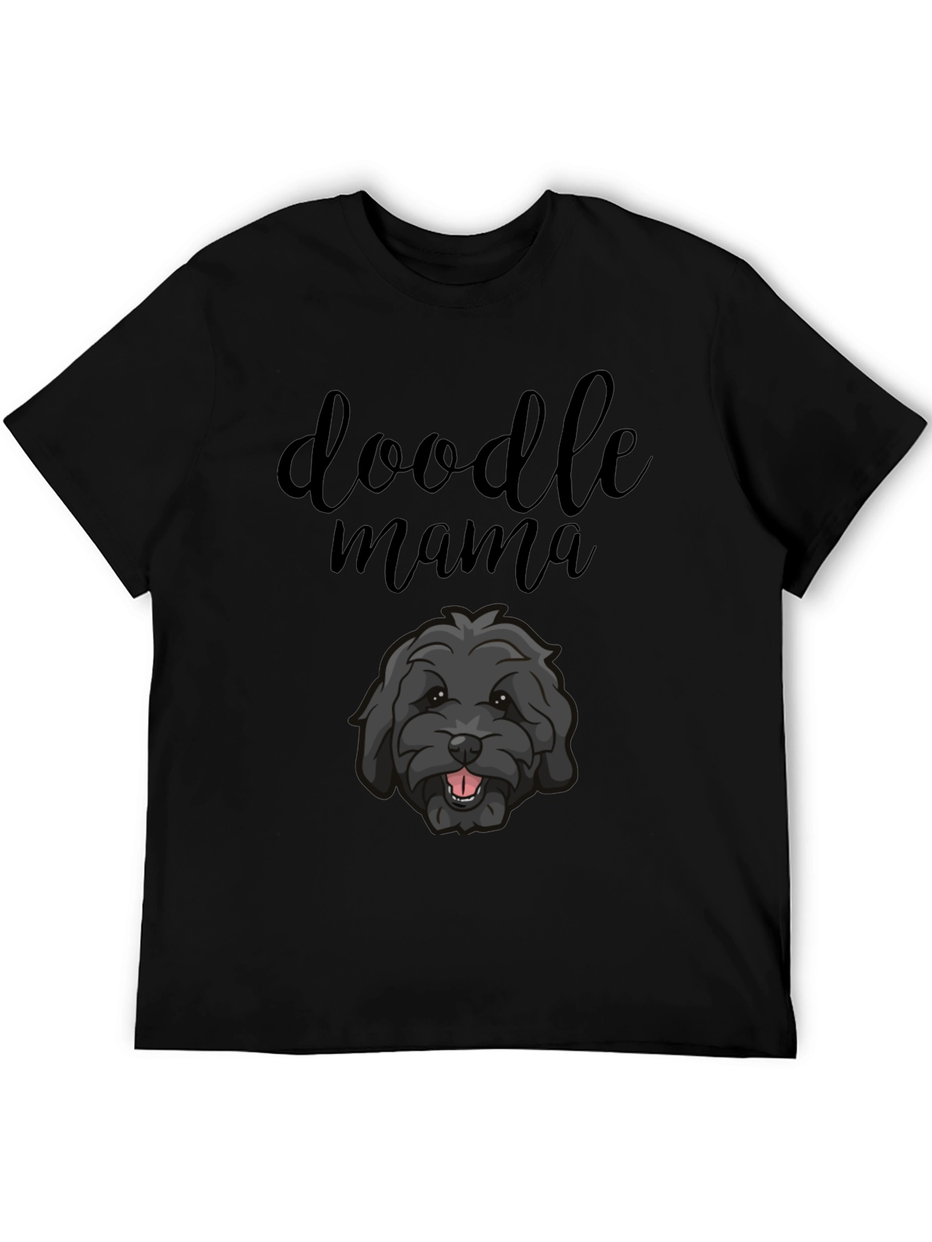 Doodle Mama Black T-Shirt - Dog Lover Tee
