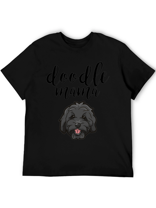 Doodle Mama Black T-Shirt - Dog Lover Tee