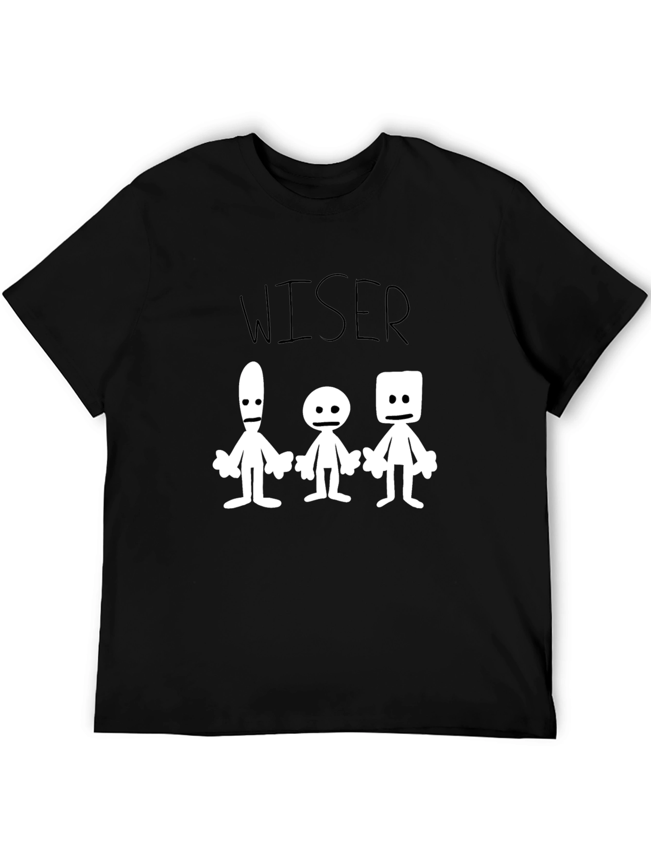 Wiser T-Shirt Graphic Print Black Crew Neck