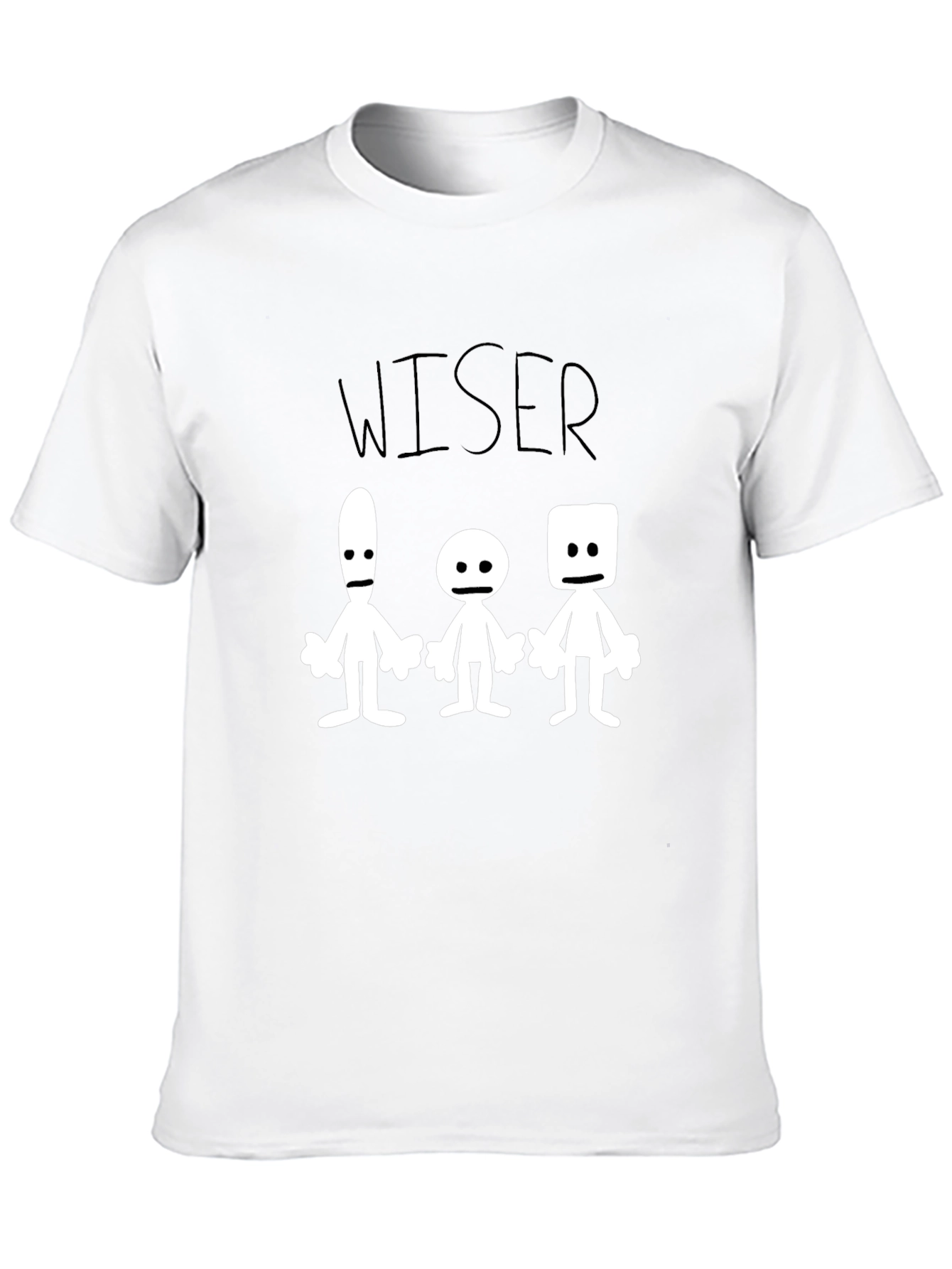 Wiser T-Shirt Graphic Print Black Crew Neck