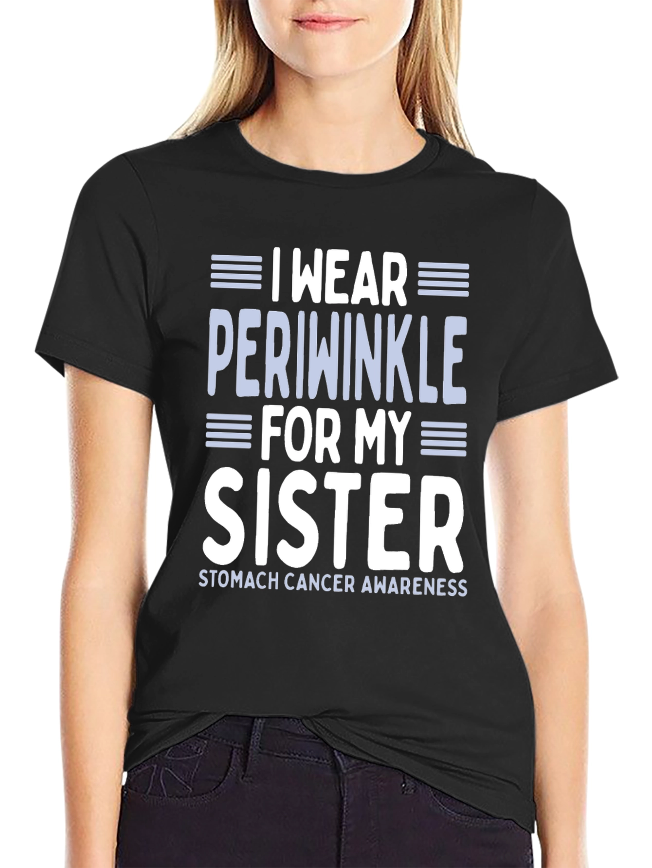 Periwinkle Sister Stomach Cancer Awareness T-Shirt