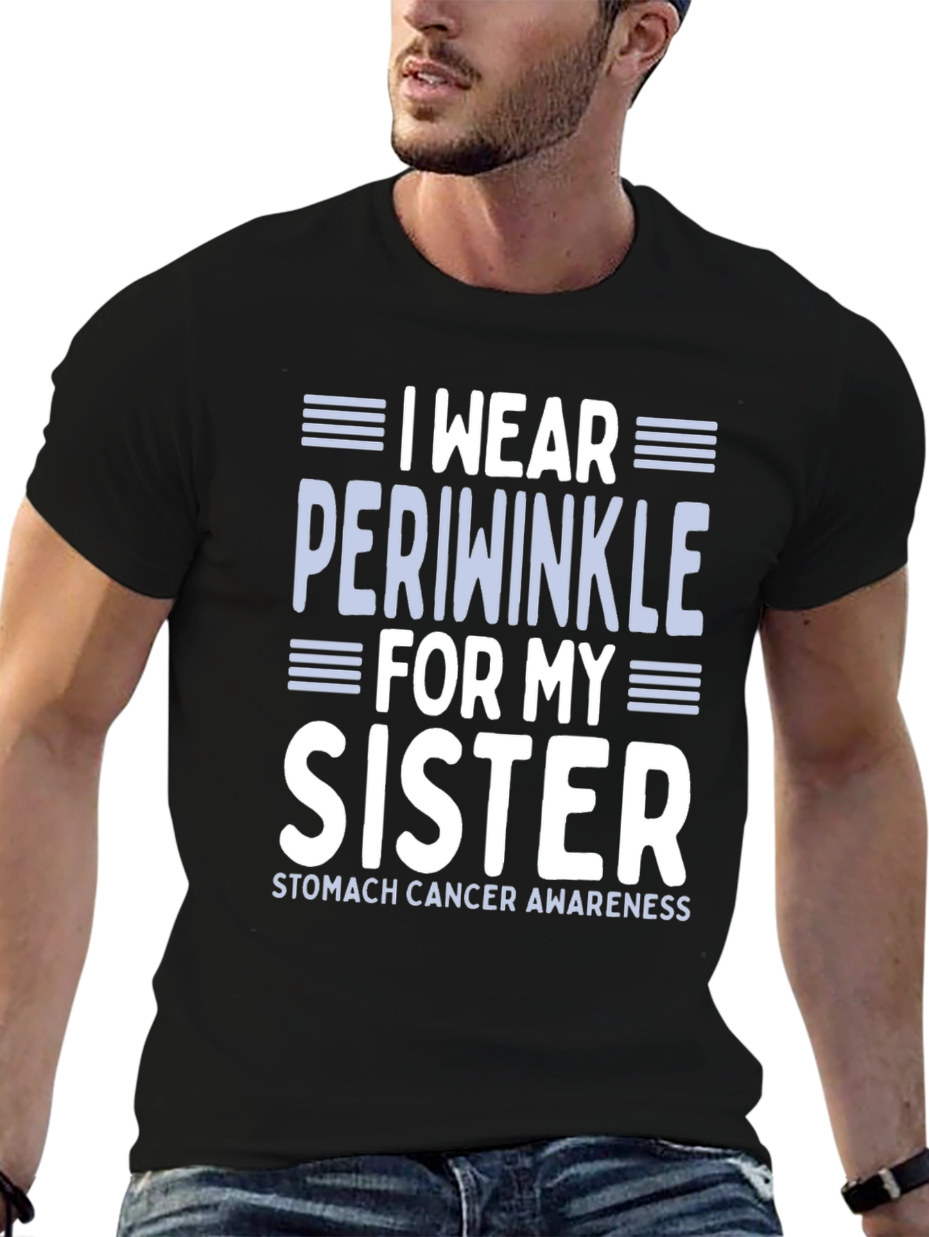 Periwinkle Sister Stomach Cancer Awareness T-Shirt