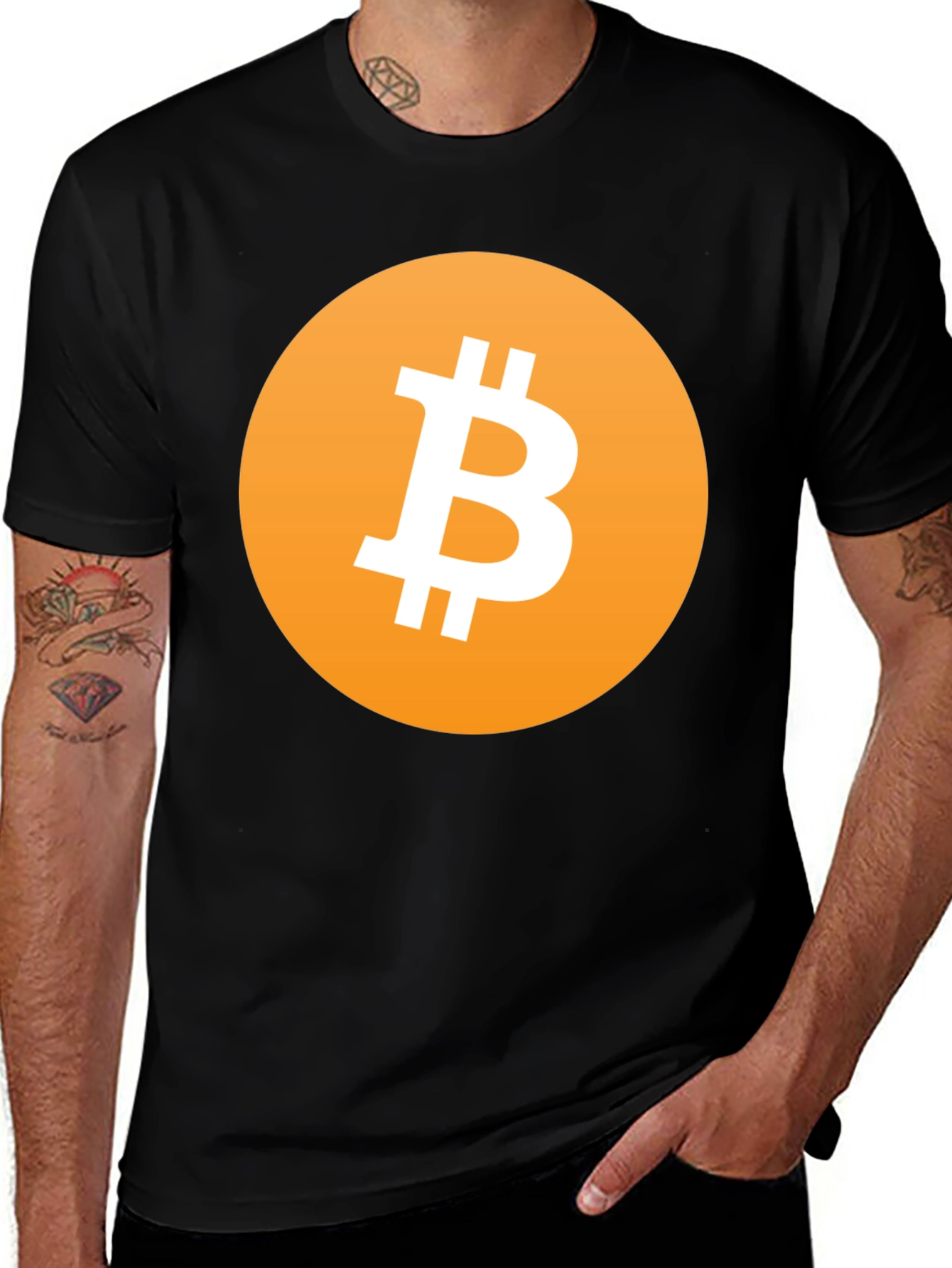 Bitcoin Logo T-Shirt - Black Crypto Tee